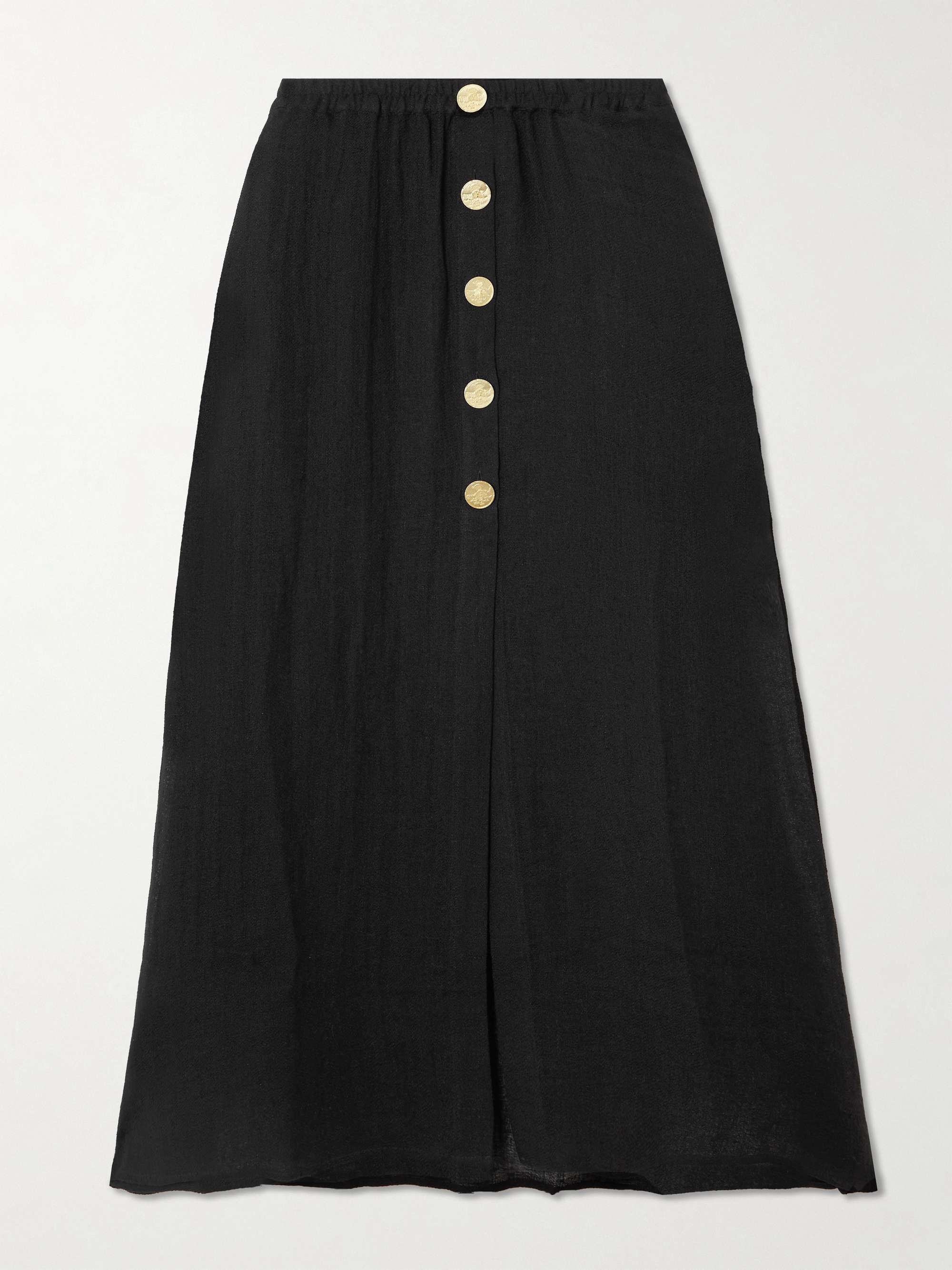 Hays linen-gauze midi skirt view