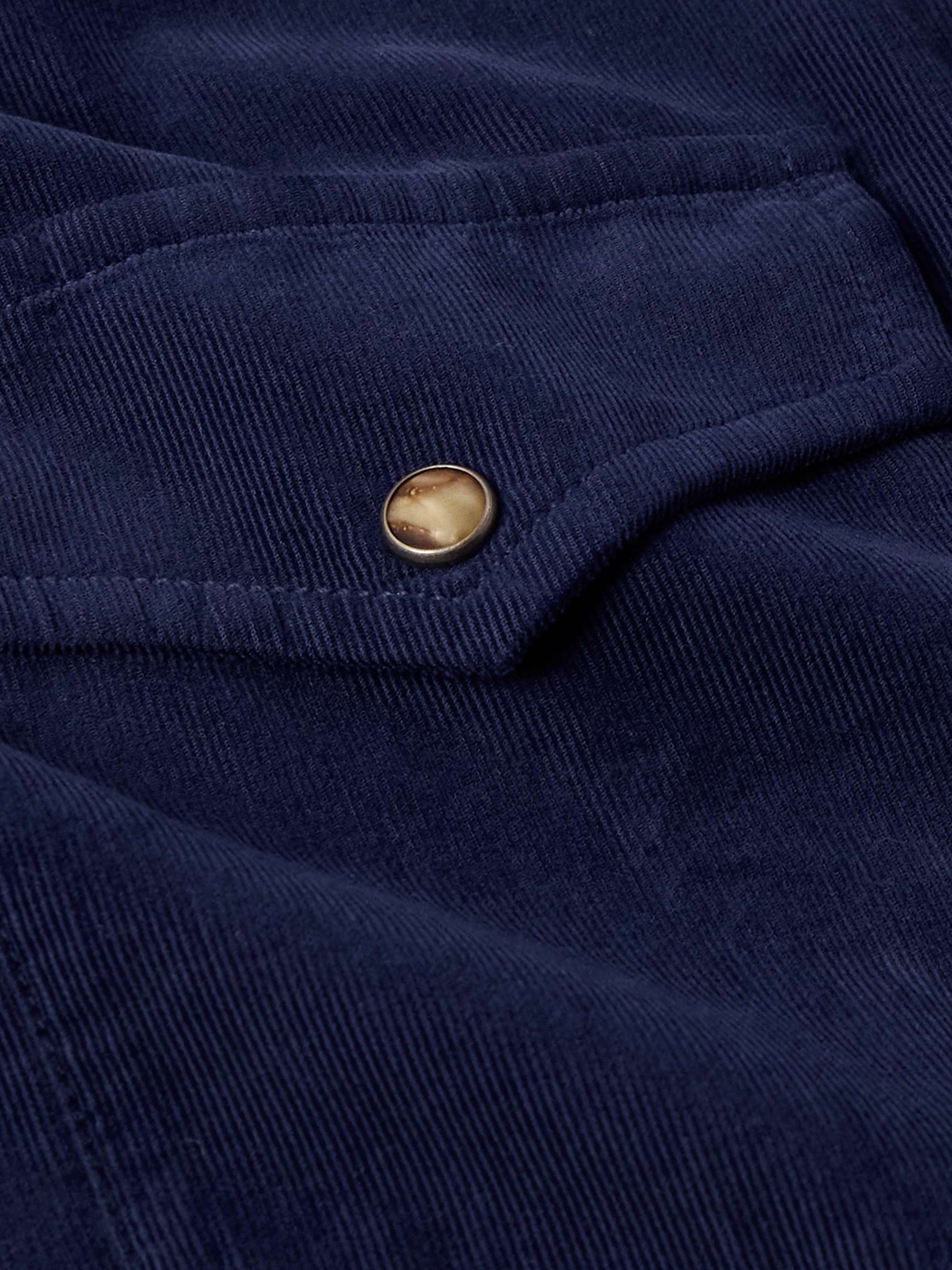 Cutaway-Collar Cotton-Corduroy Western Shirt view