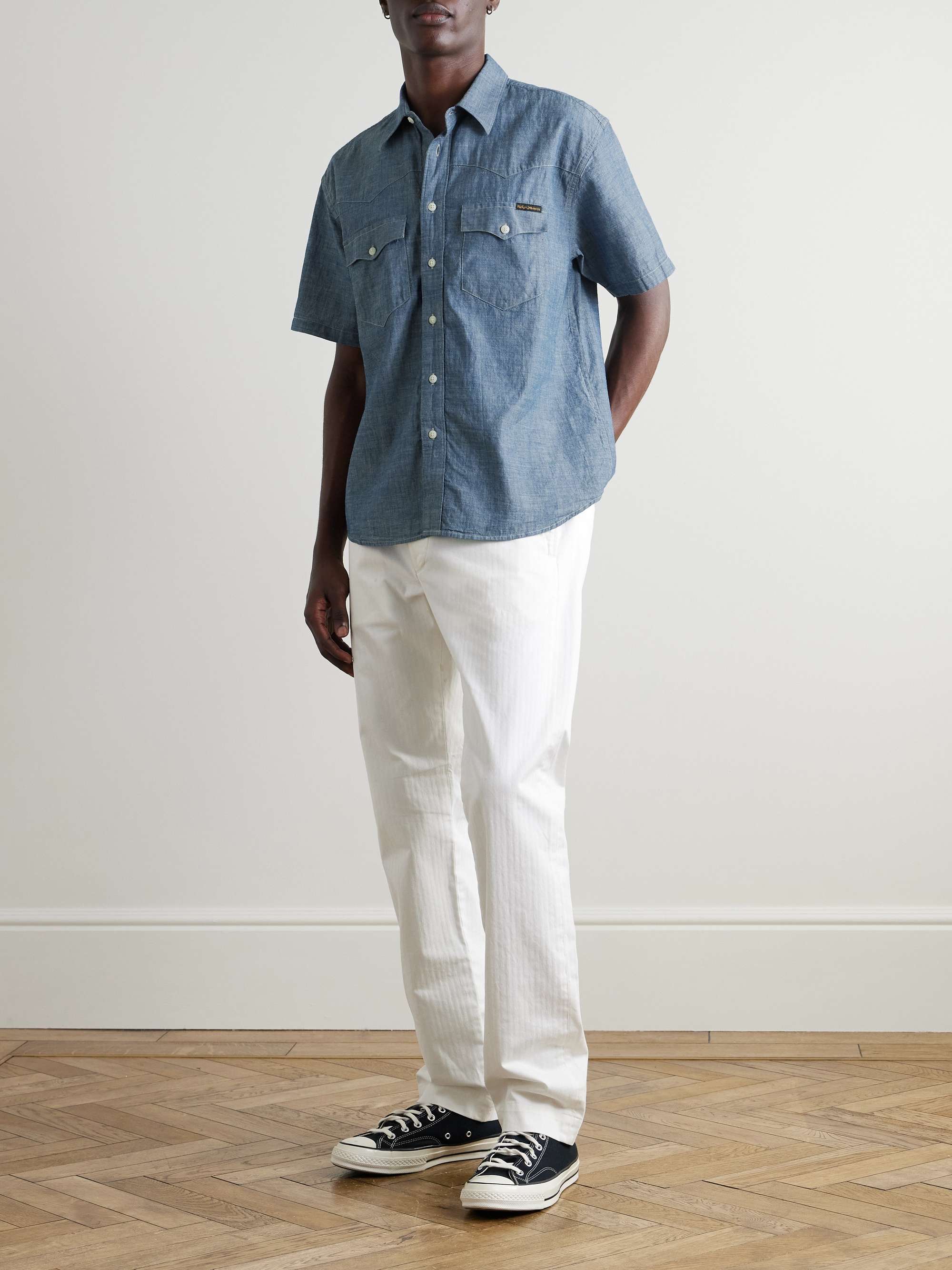 Cotton-Chambray Western Shirt view
