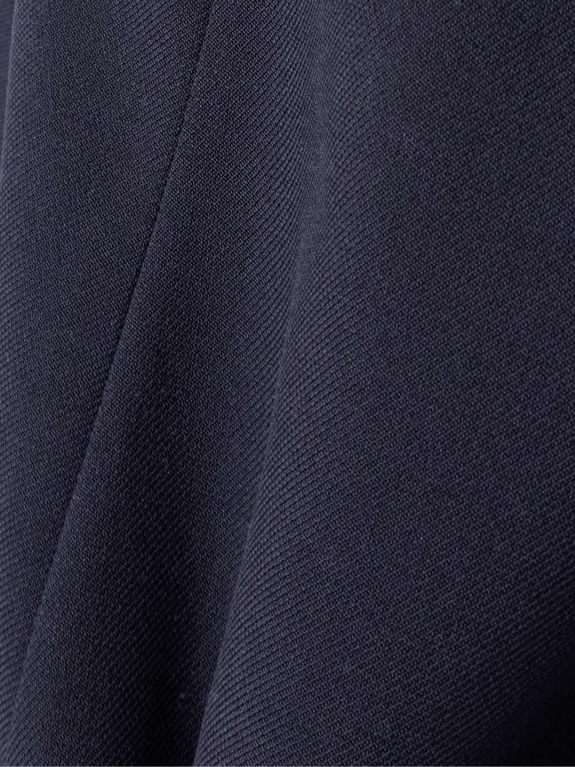 Organza-trimmed wool and silk-blend mini dress view