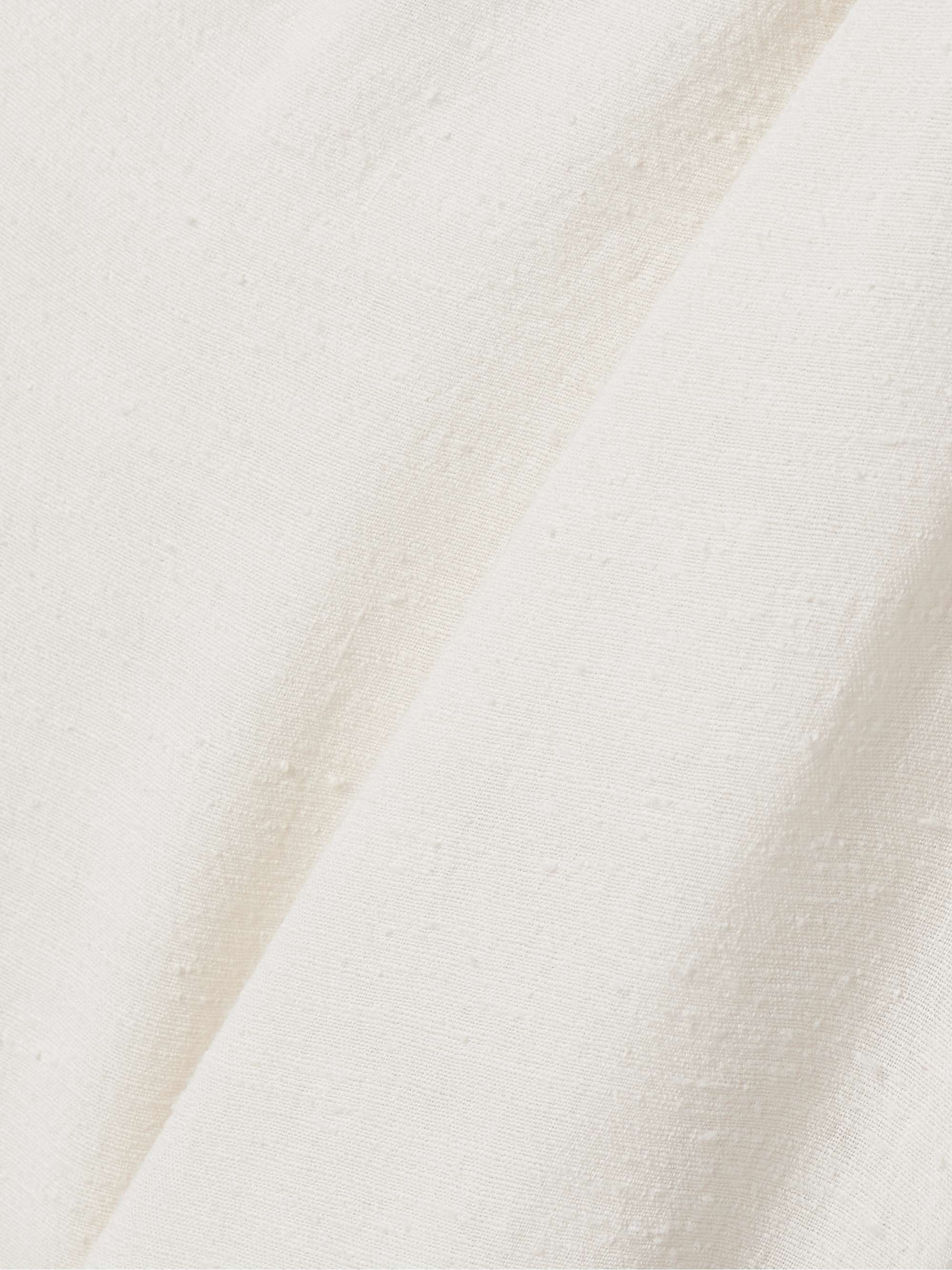 Bow-detailed one-shoulder woven maxi dress view