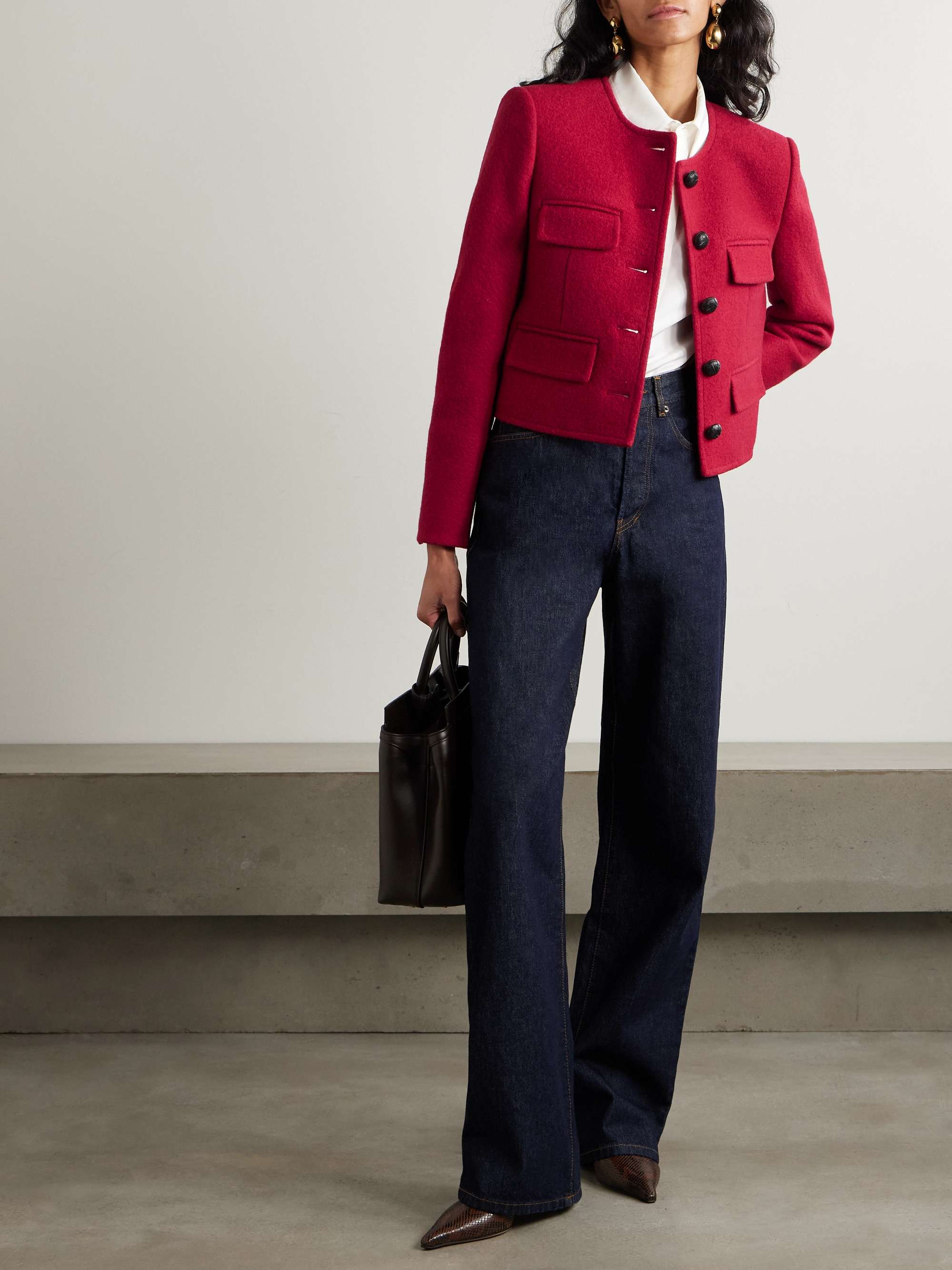 Leslie wool-bouclé jacket view