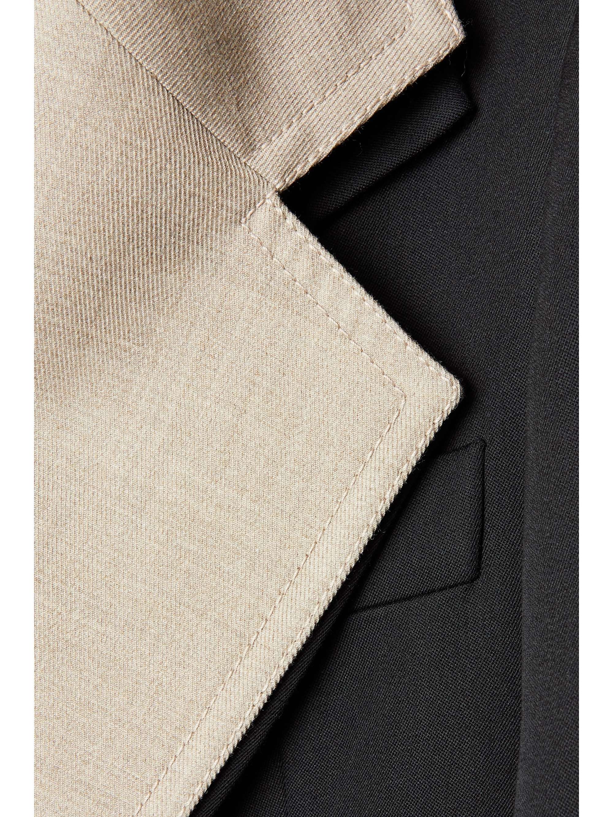 Layered wool blazer view