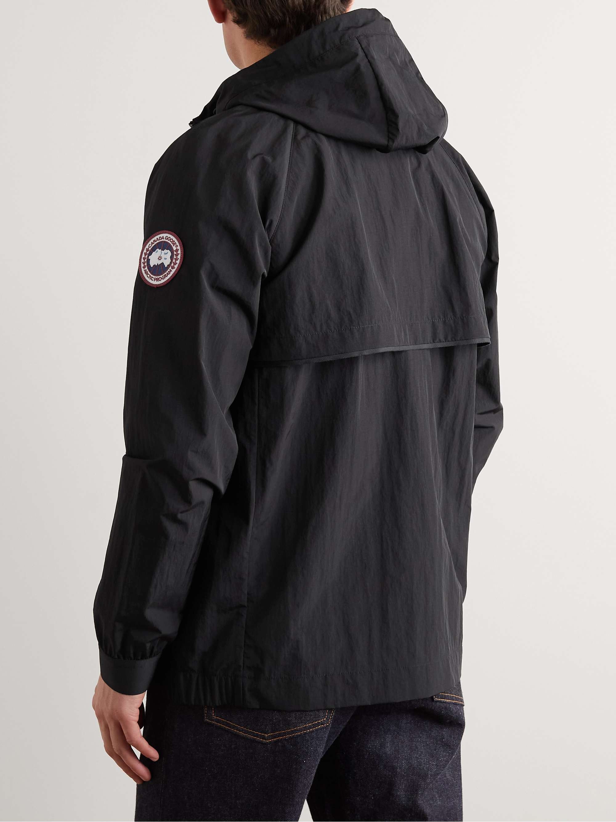 Faber Logo-Appliquéd Shell Hooded Jacket view