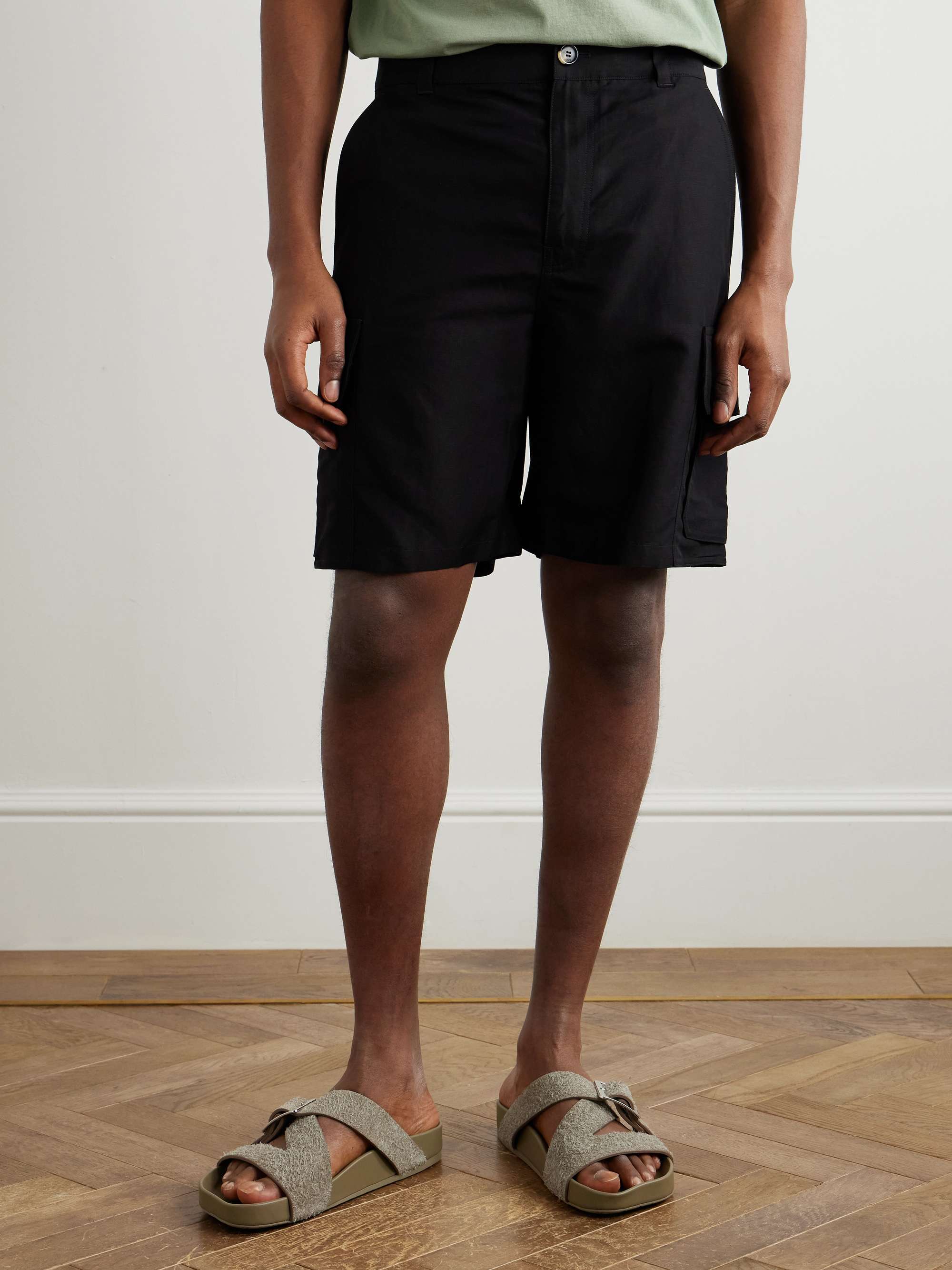+ Paula's Ibiza Straight-Leg Canvas Shorts view