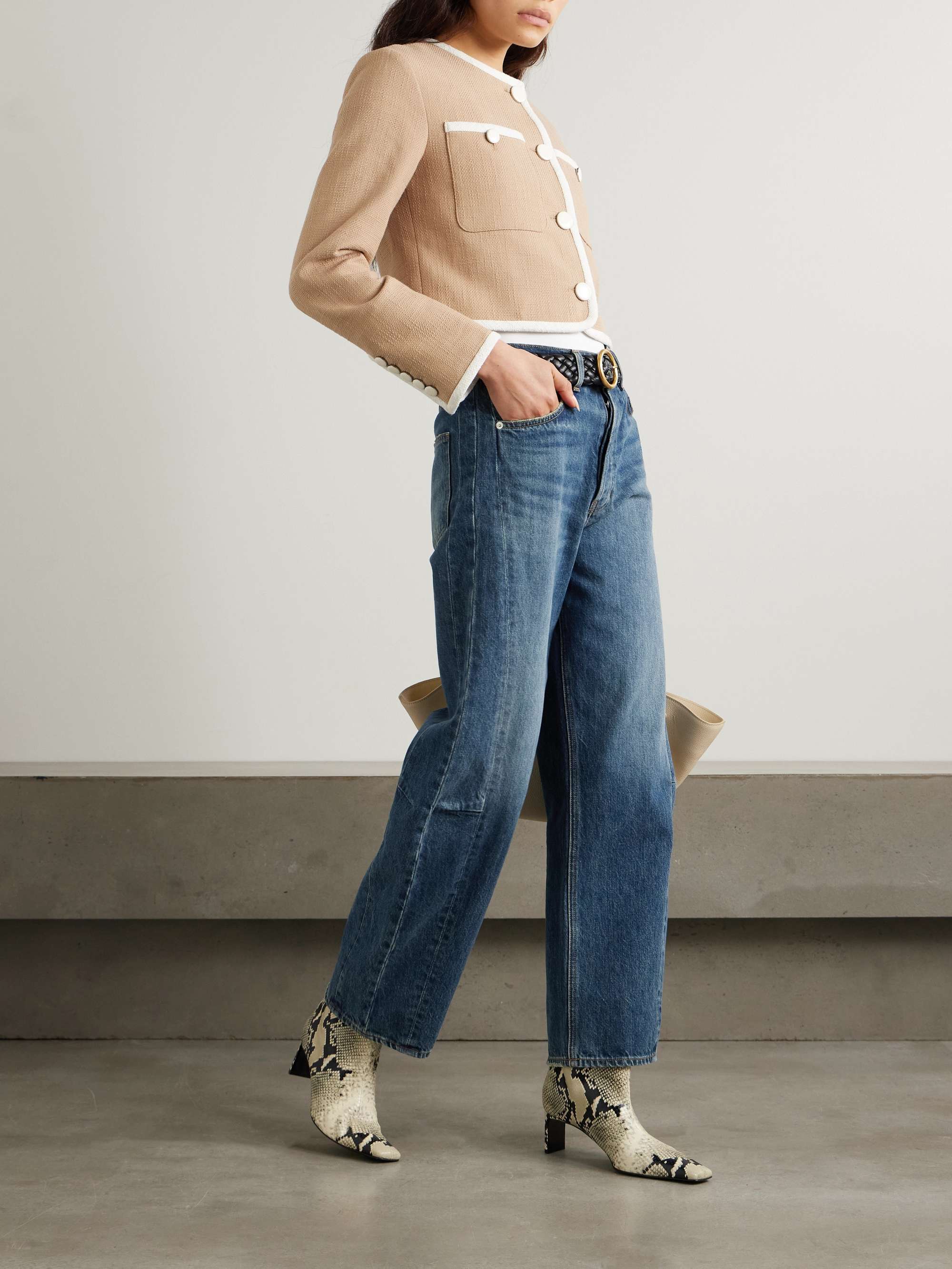 Ryder high-rise barrel-leg jeans view