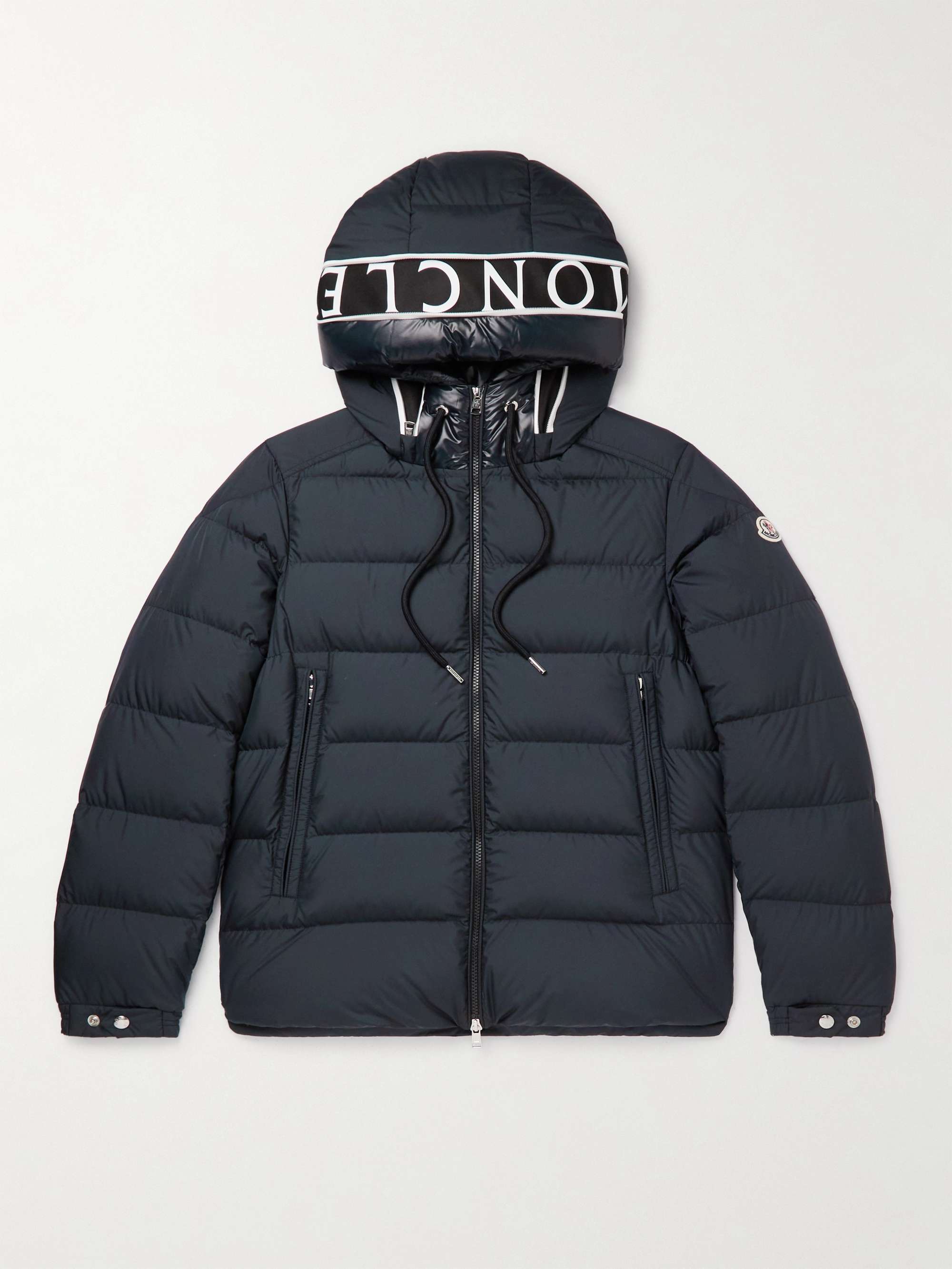 Cardere Logo-Print Quilted Shell Hooded Down Jacket view