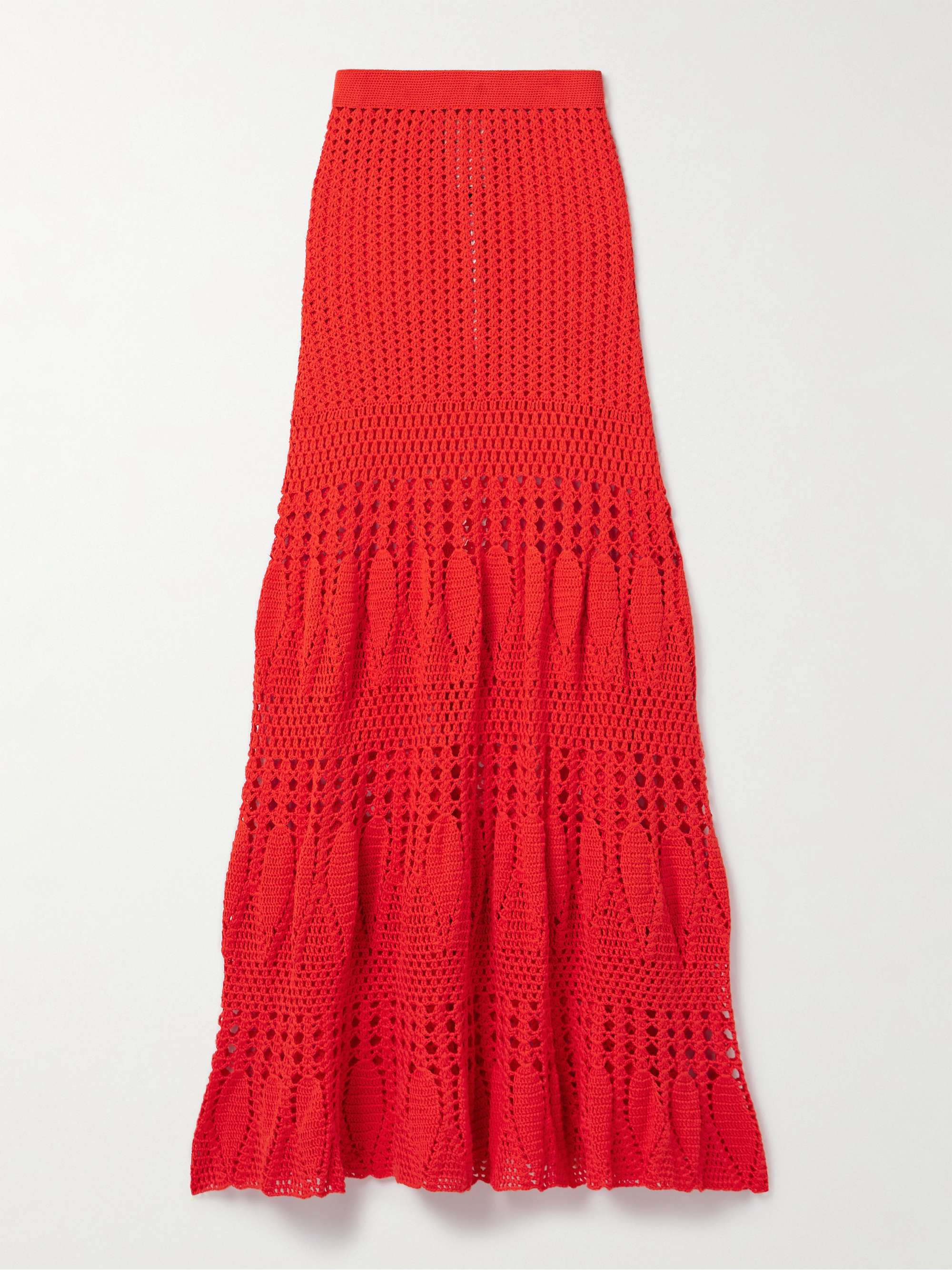 Reflejo crocheted cotton maxi skirt view