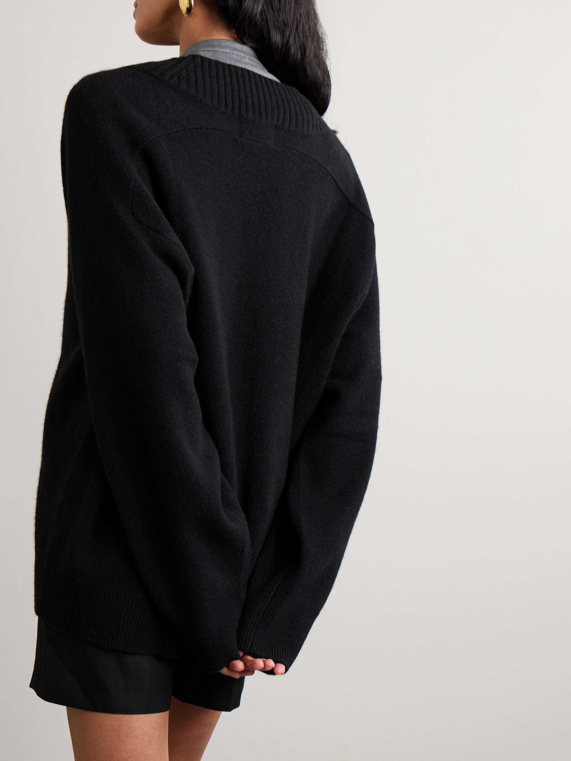 Sage cashmere sweater view