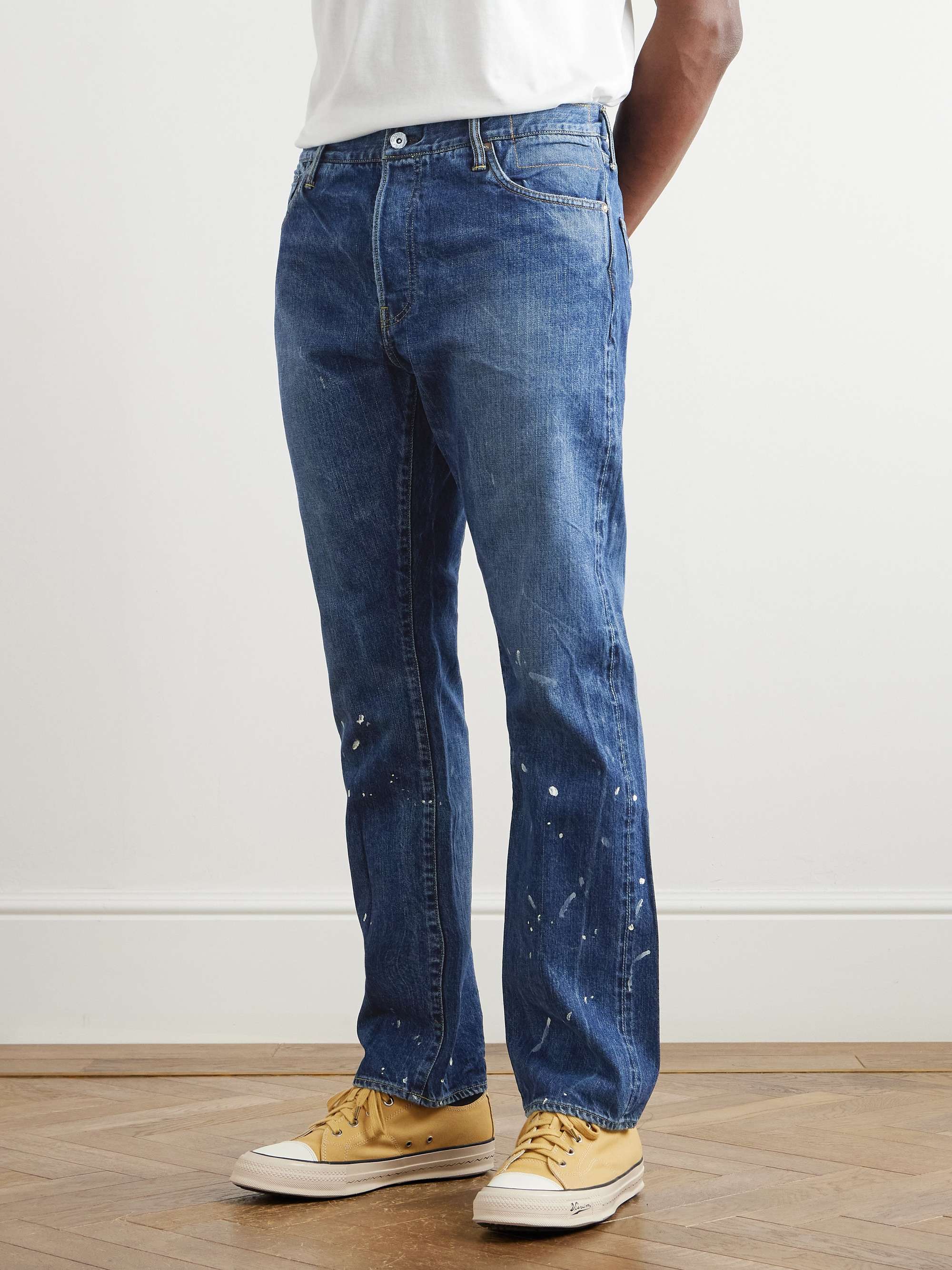 Social Sculpture Tapered Distressed Jeans view