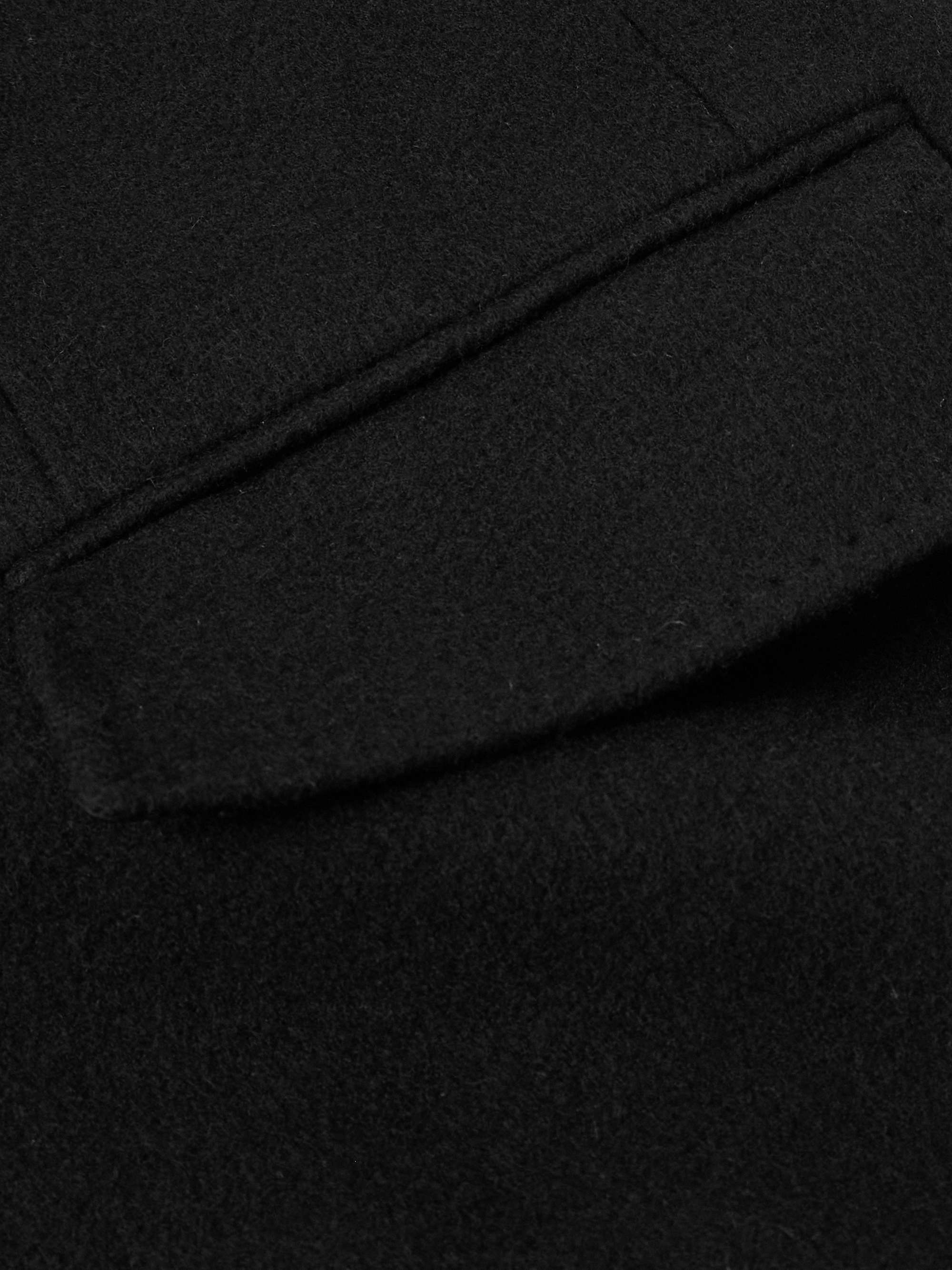 Oversized Double-Breasted Cashmere and Wool-Blend Felt Coat view