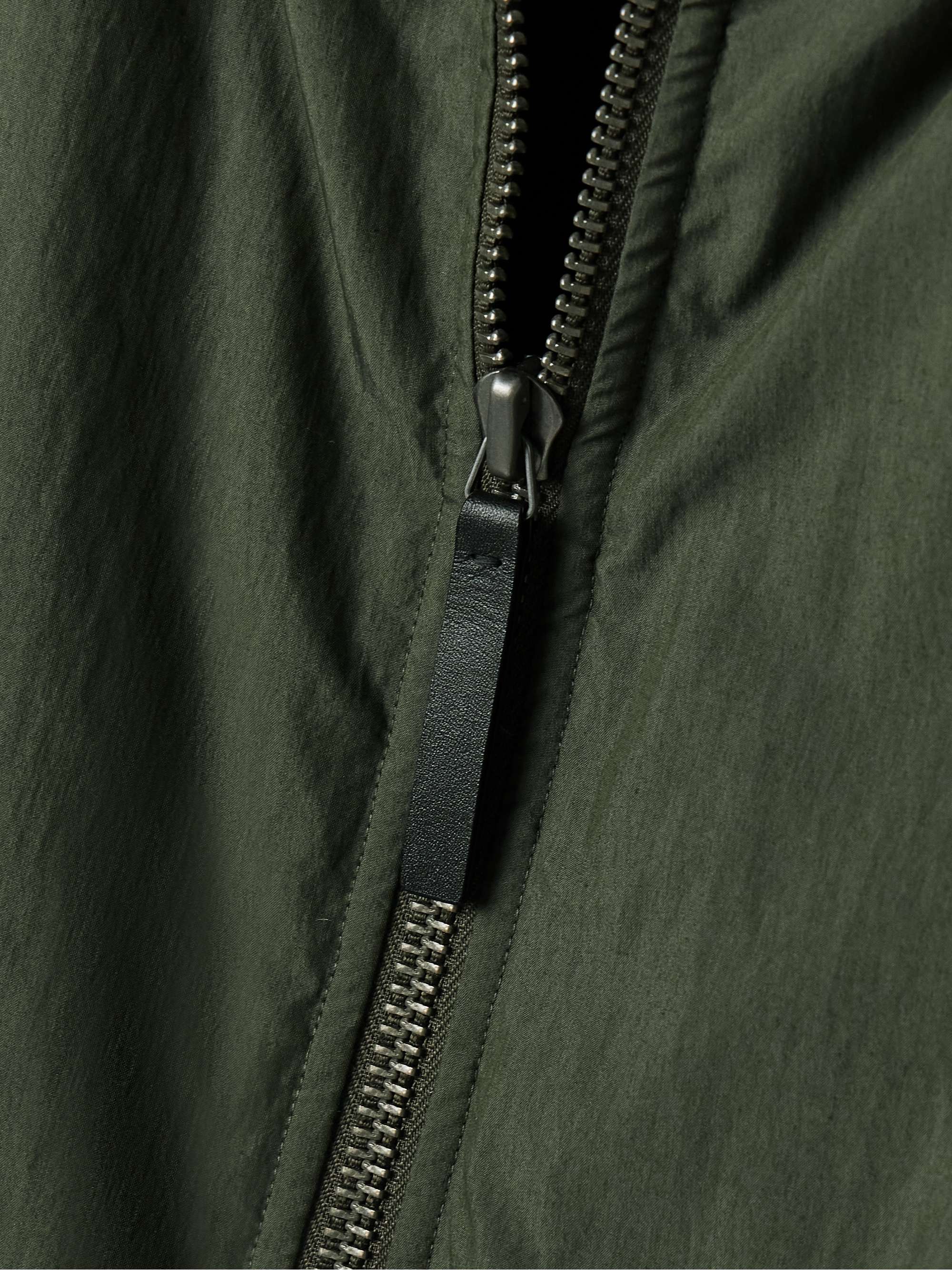 Veronica ribbed-knit trimmed padded cotton-blend shell coat view