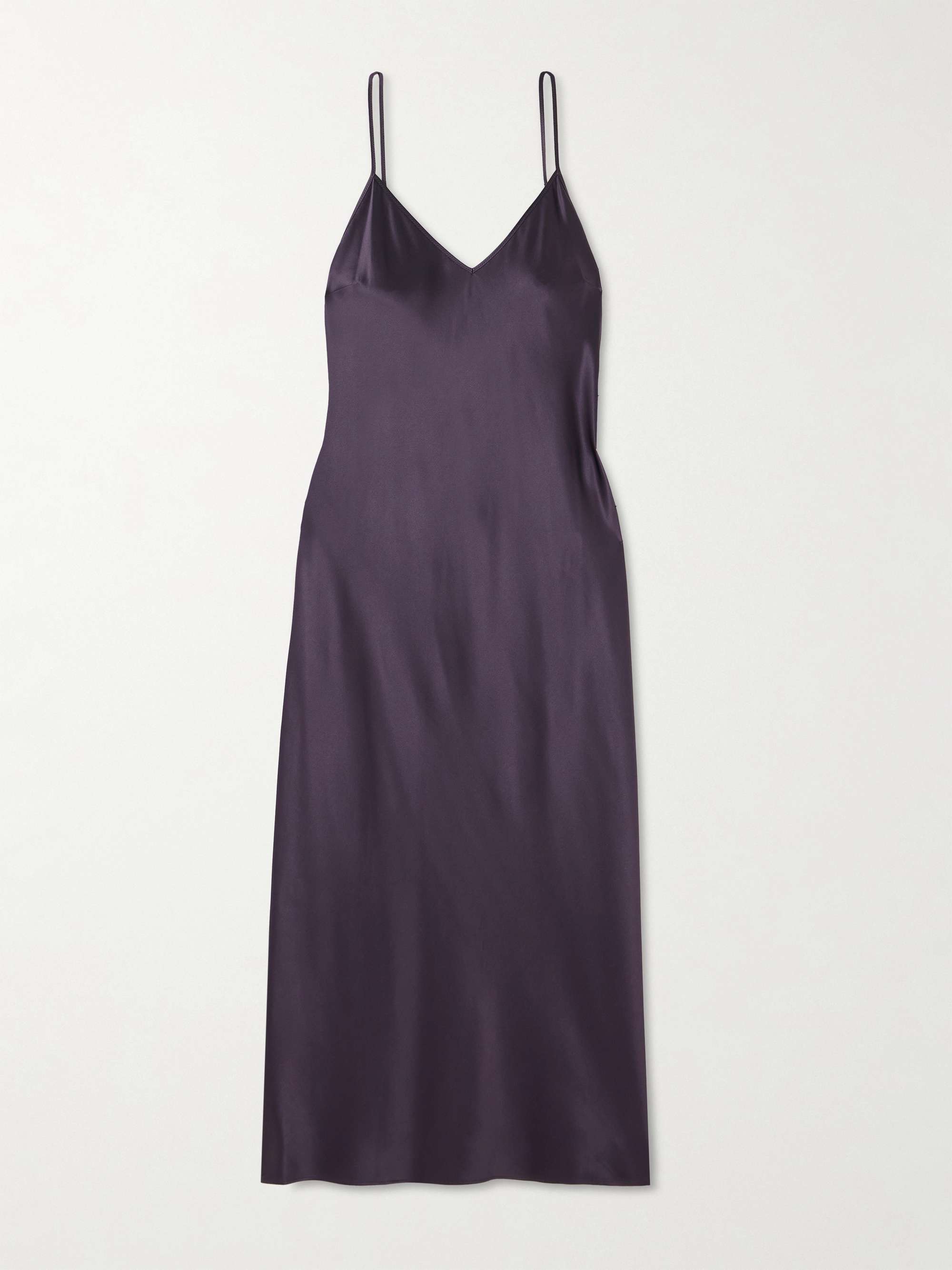 Clea silk-satin midi dress view