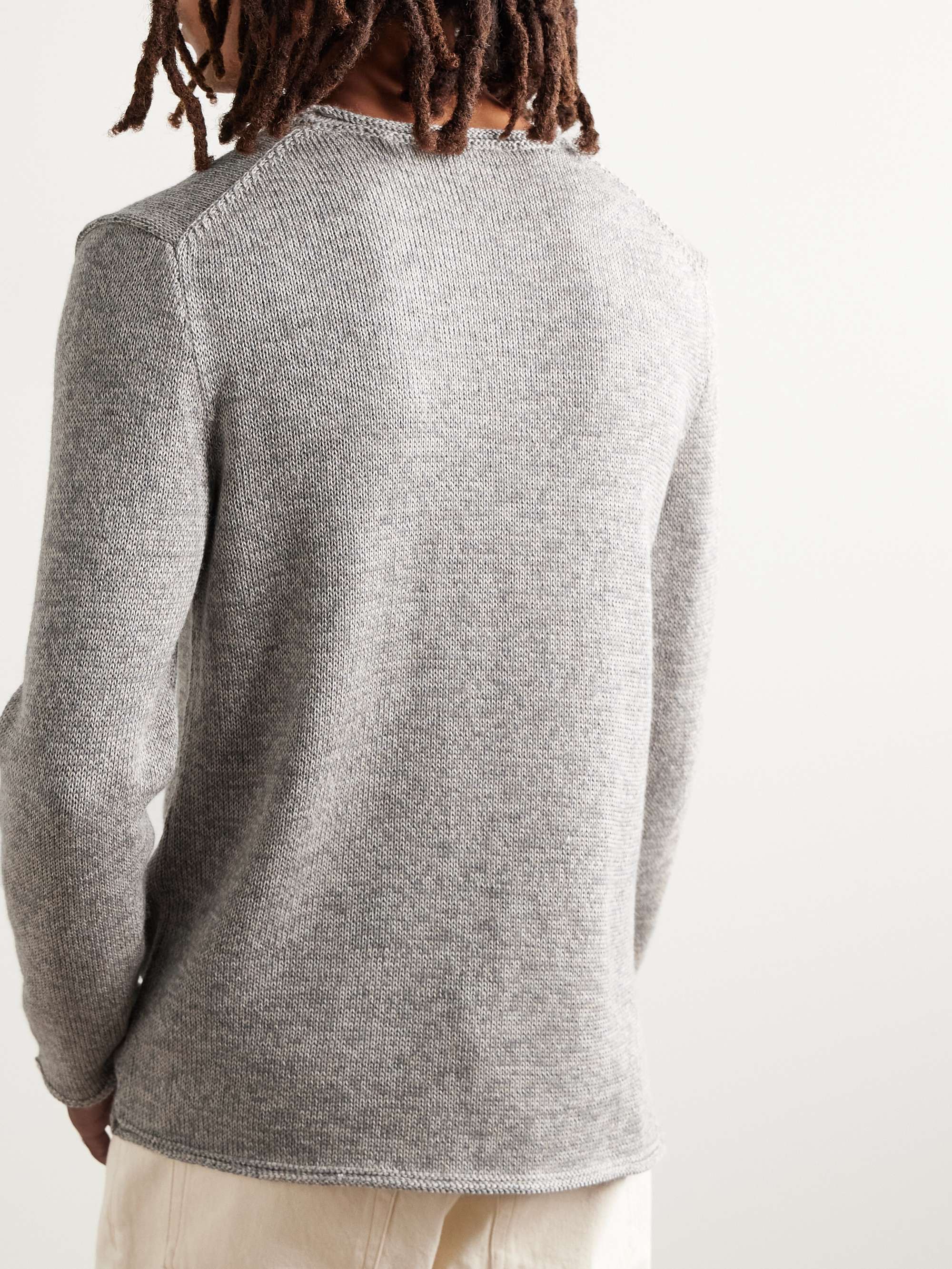 Baby Alpaca and Silk-Blend Sweater view