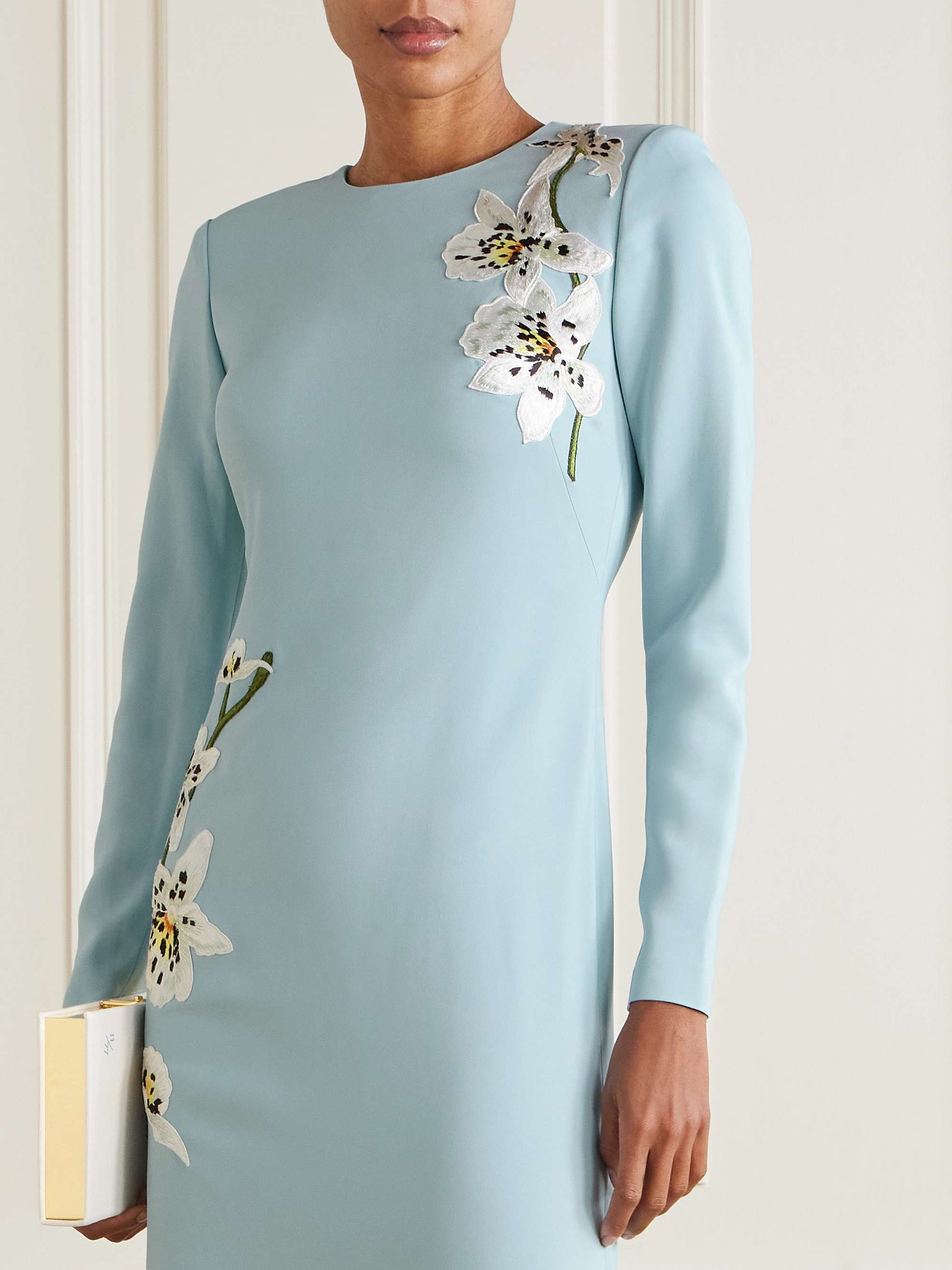 Appliquéd cady gown view