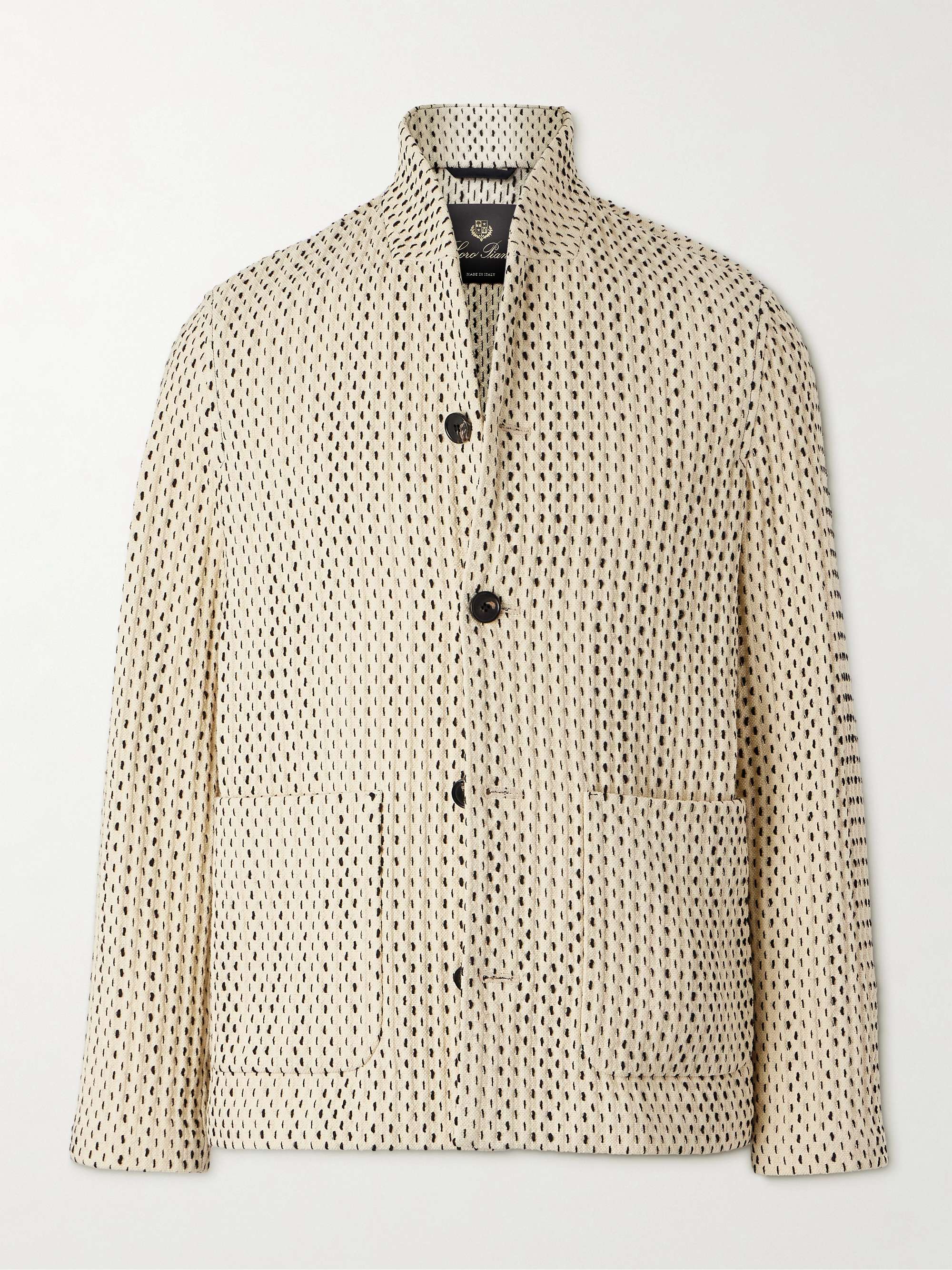 Joren Textured-Knit Cotton-Blend Jacket view