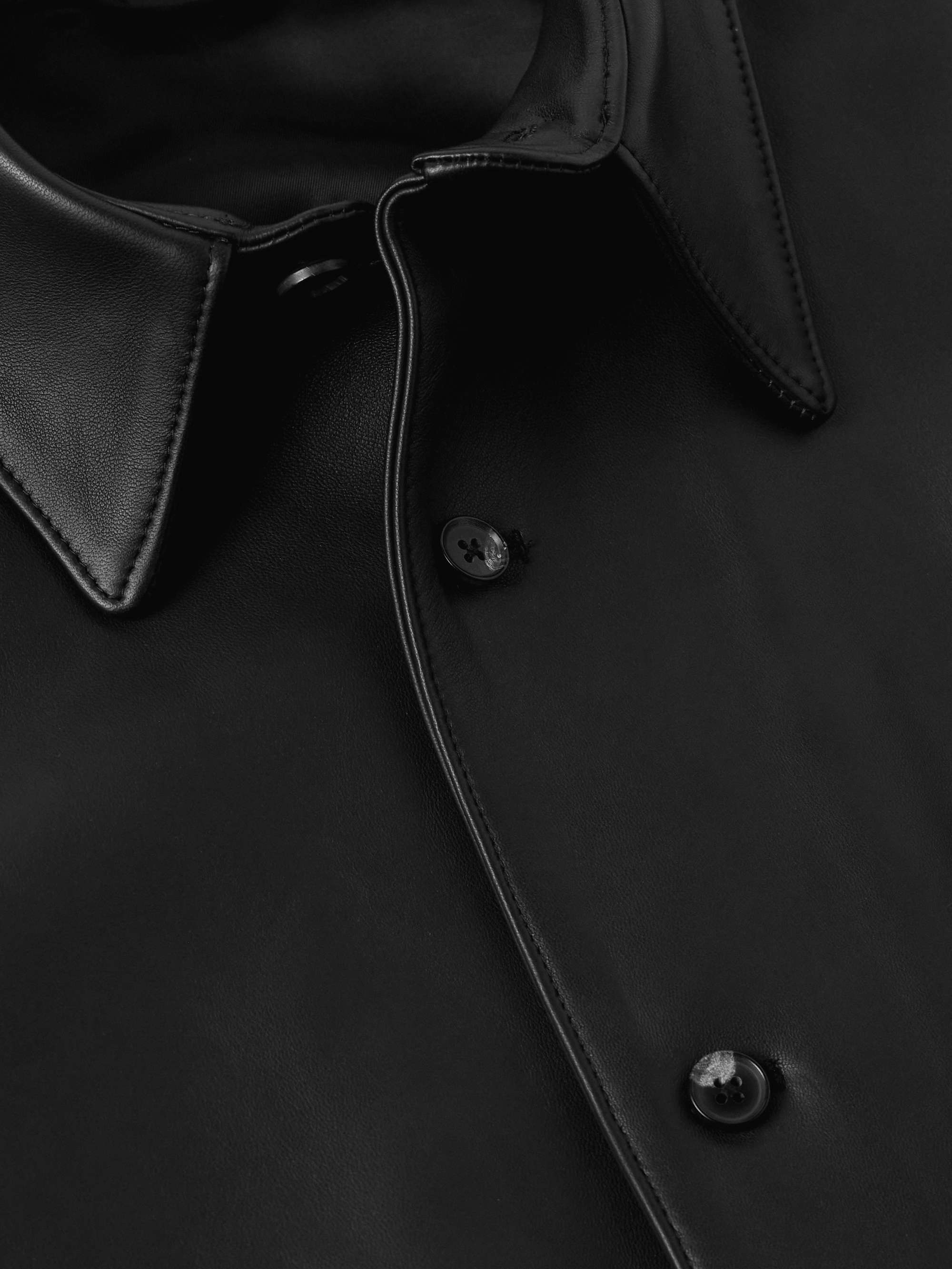 Leather Shirt Jacket view