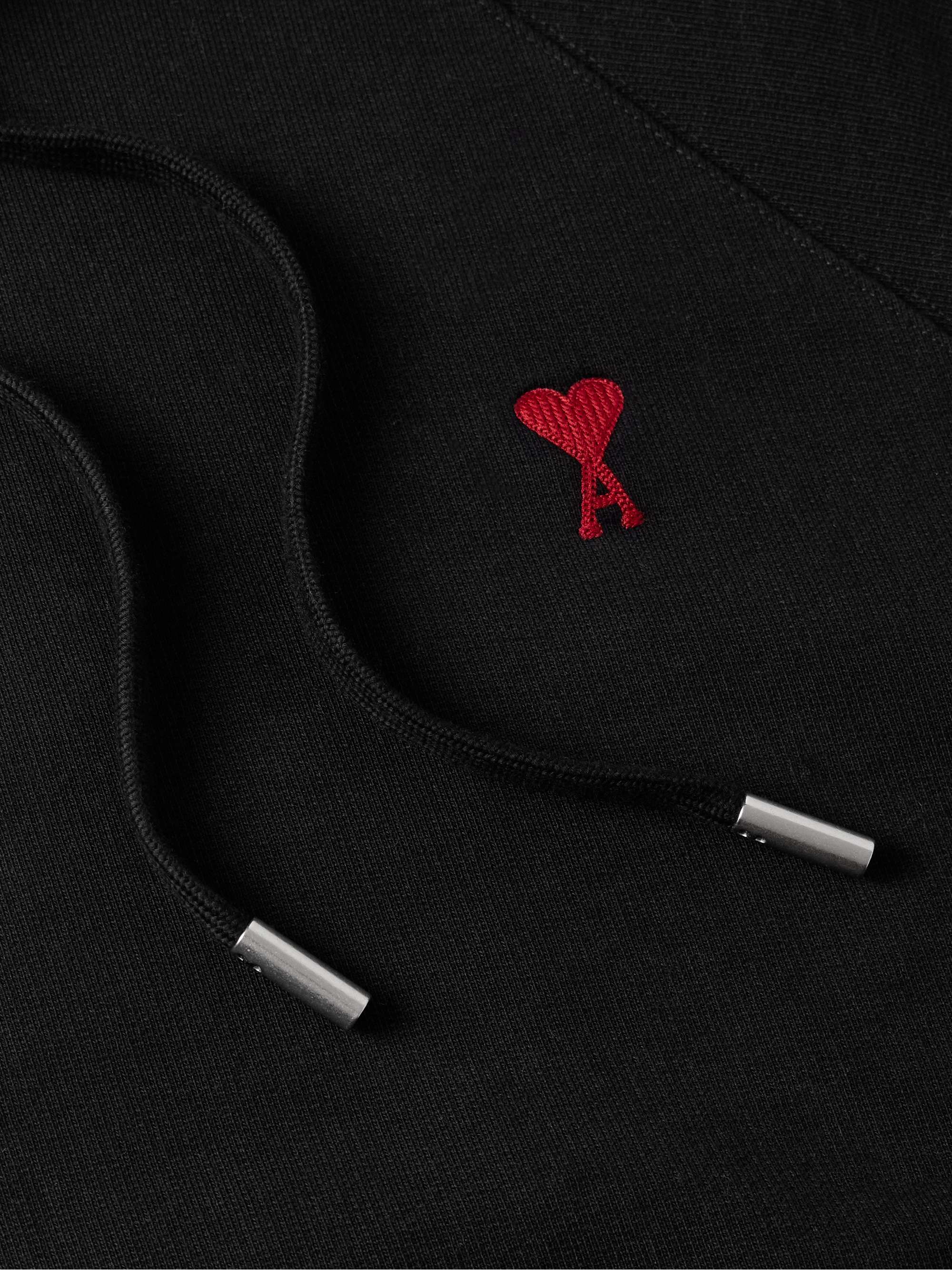 Logo-Embroidered Organic Cotton-Blend Jersey Hoodie view