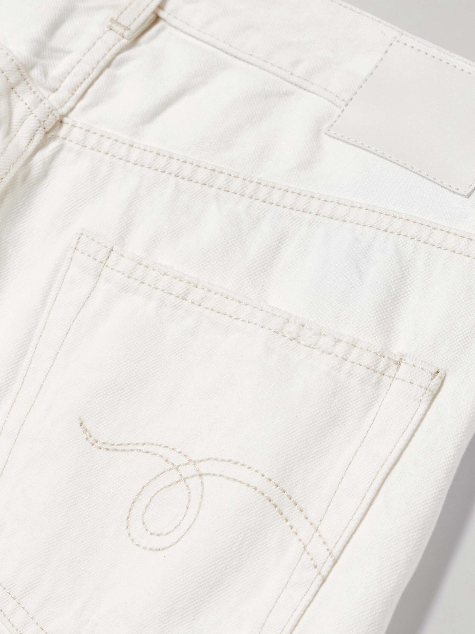 Distressed high-rise boyfriend jeans view