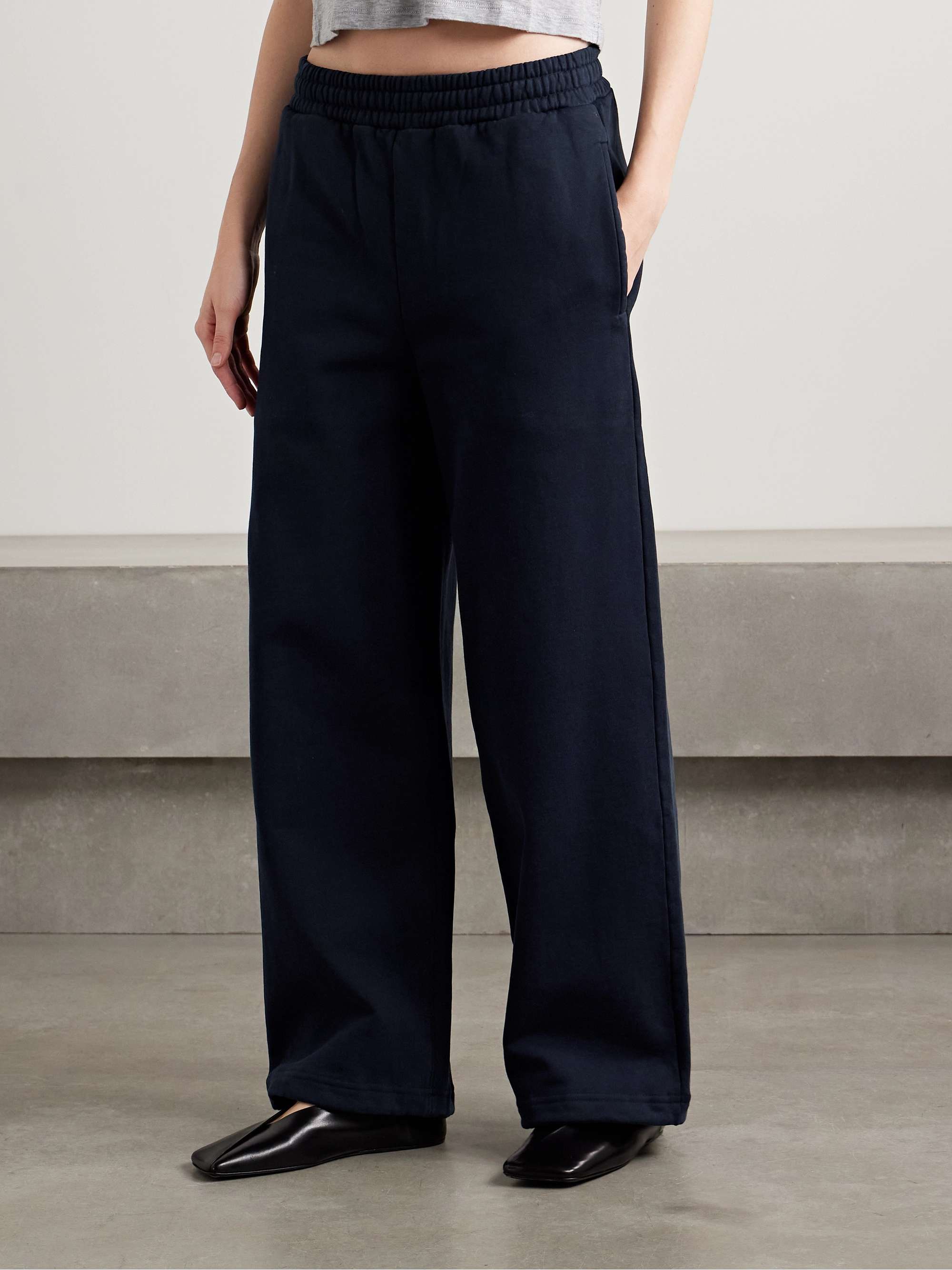 Elliot cotton-jersey track pants view
