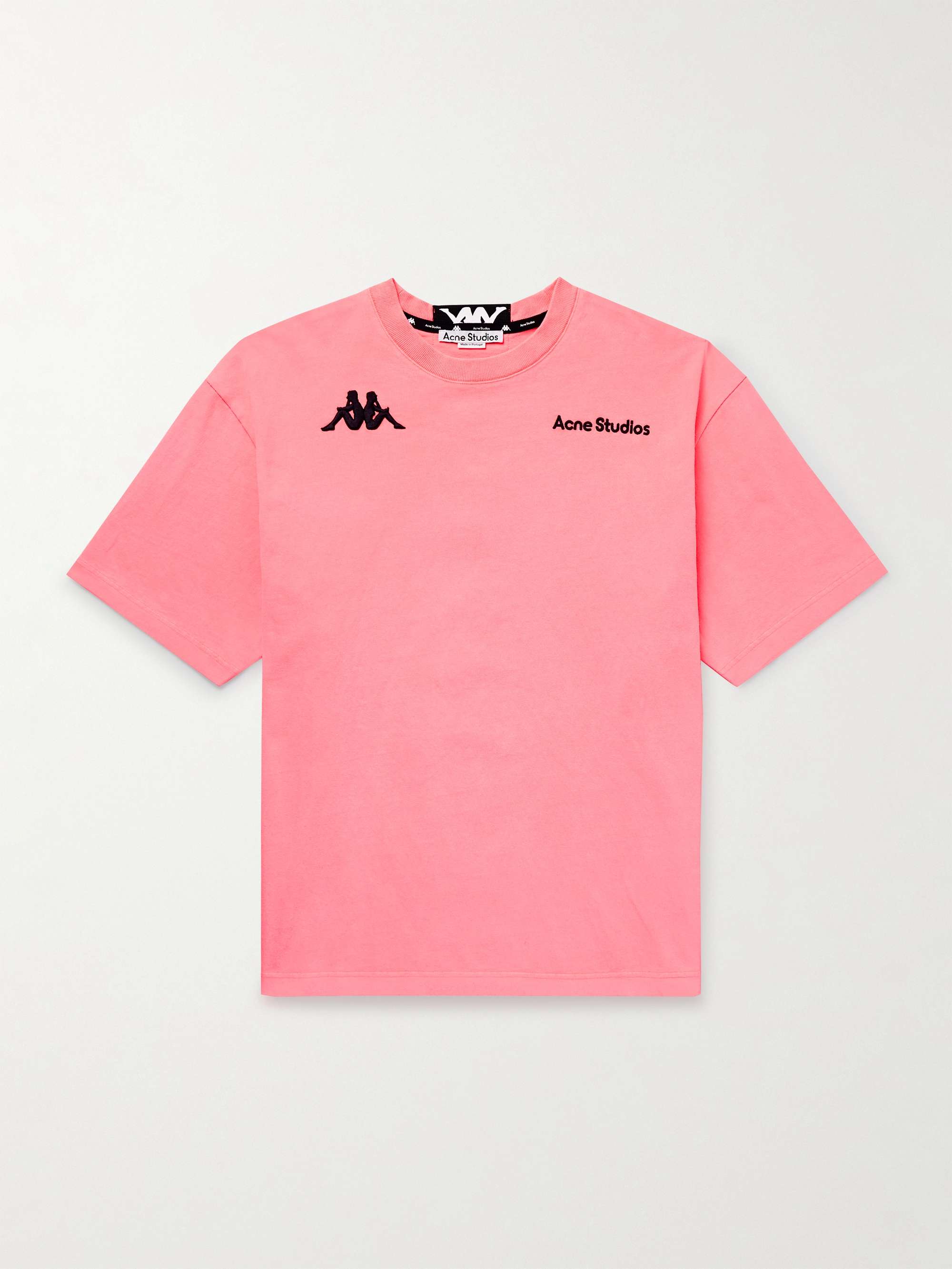+ Kappa Webbing-Trimmed Logo-Embroidered Cotton-Jersey T-Shirt view