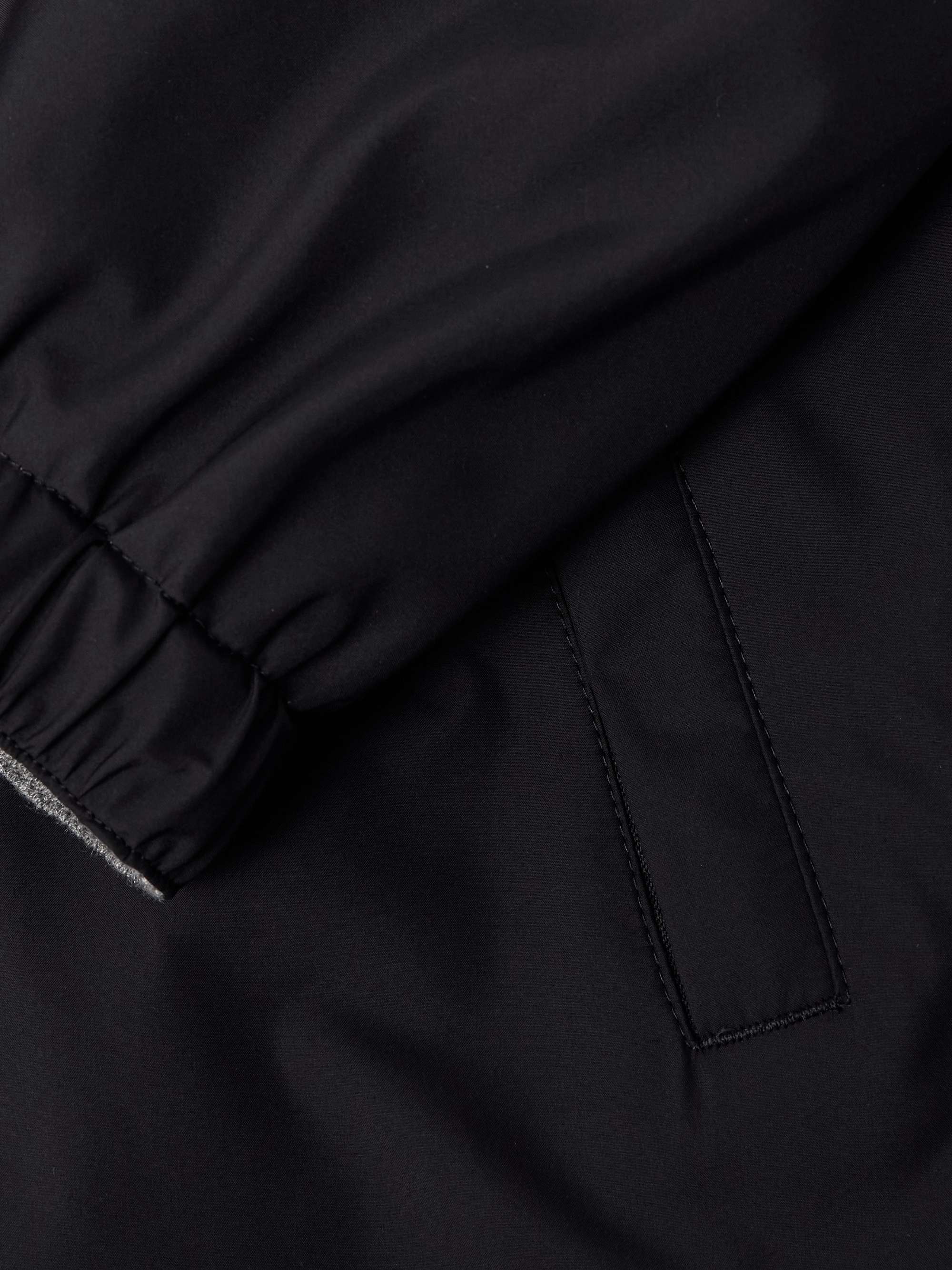 Reversible Shell and Cashmere, Cotton and Silk-Blend Jersey Jacket view