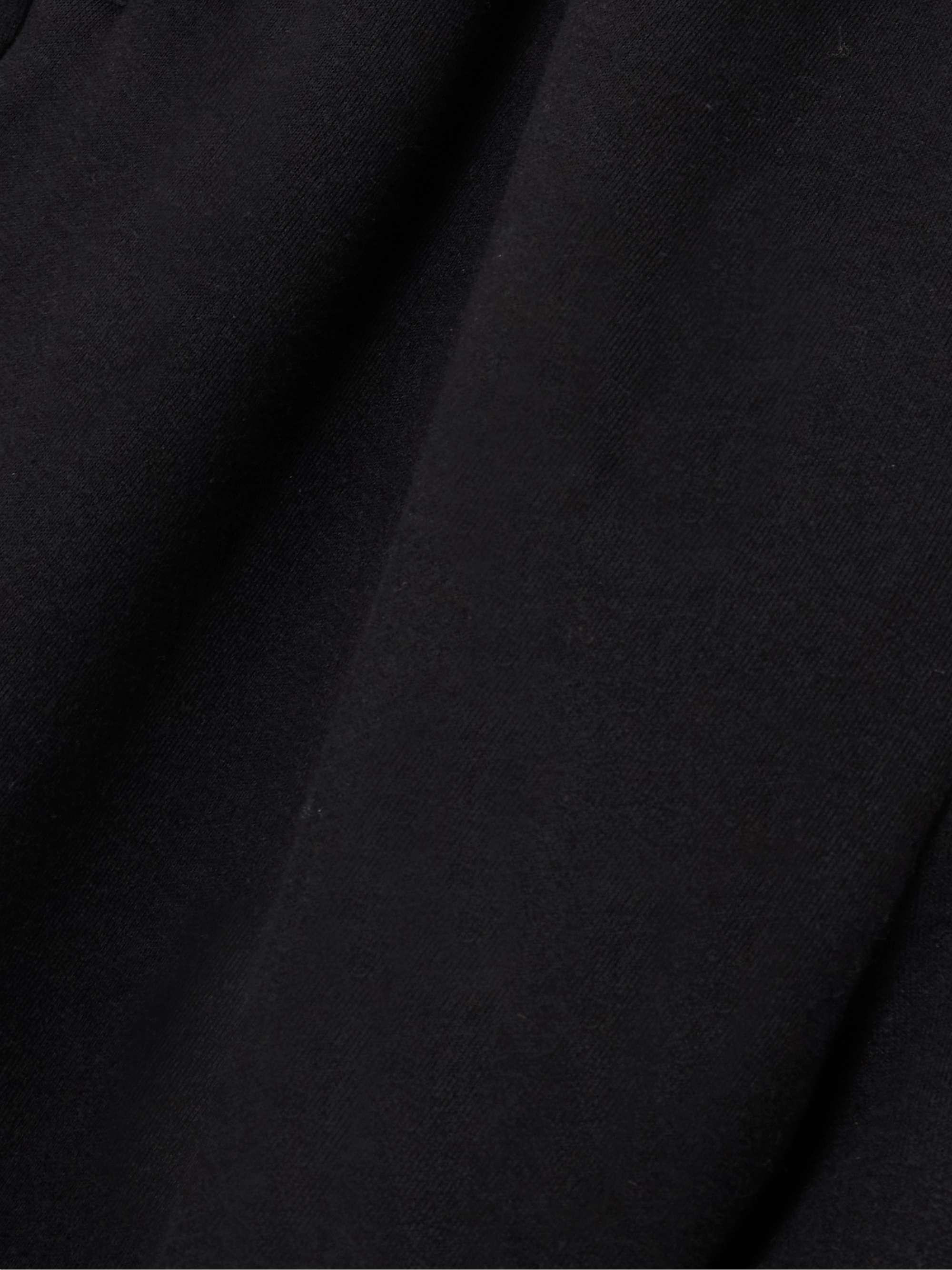 Cotton-blend jersey straight-leg track pants view