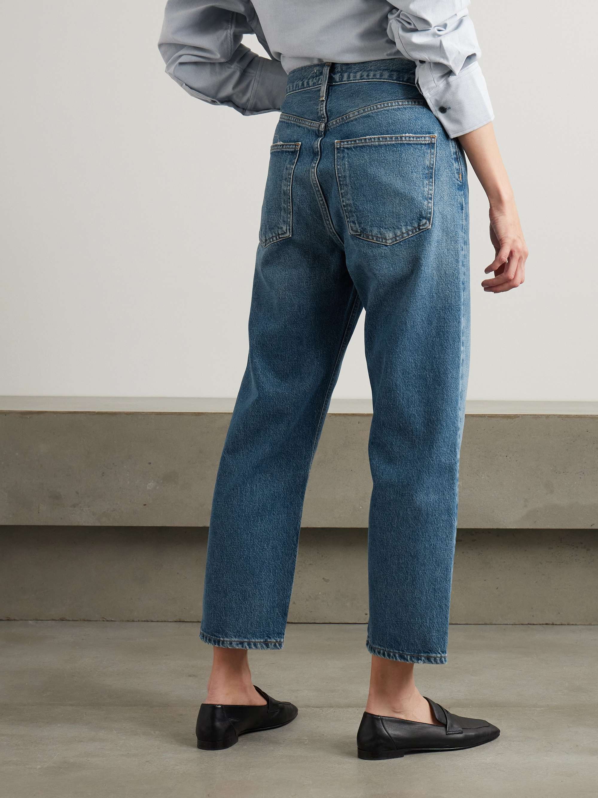 '90s Crop mid-rise straight-leg jeans view