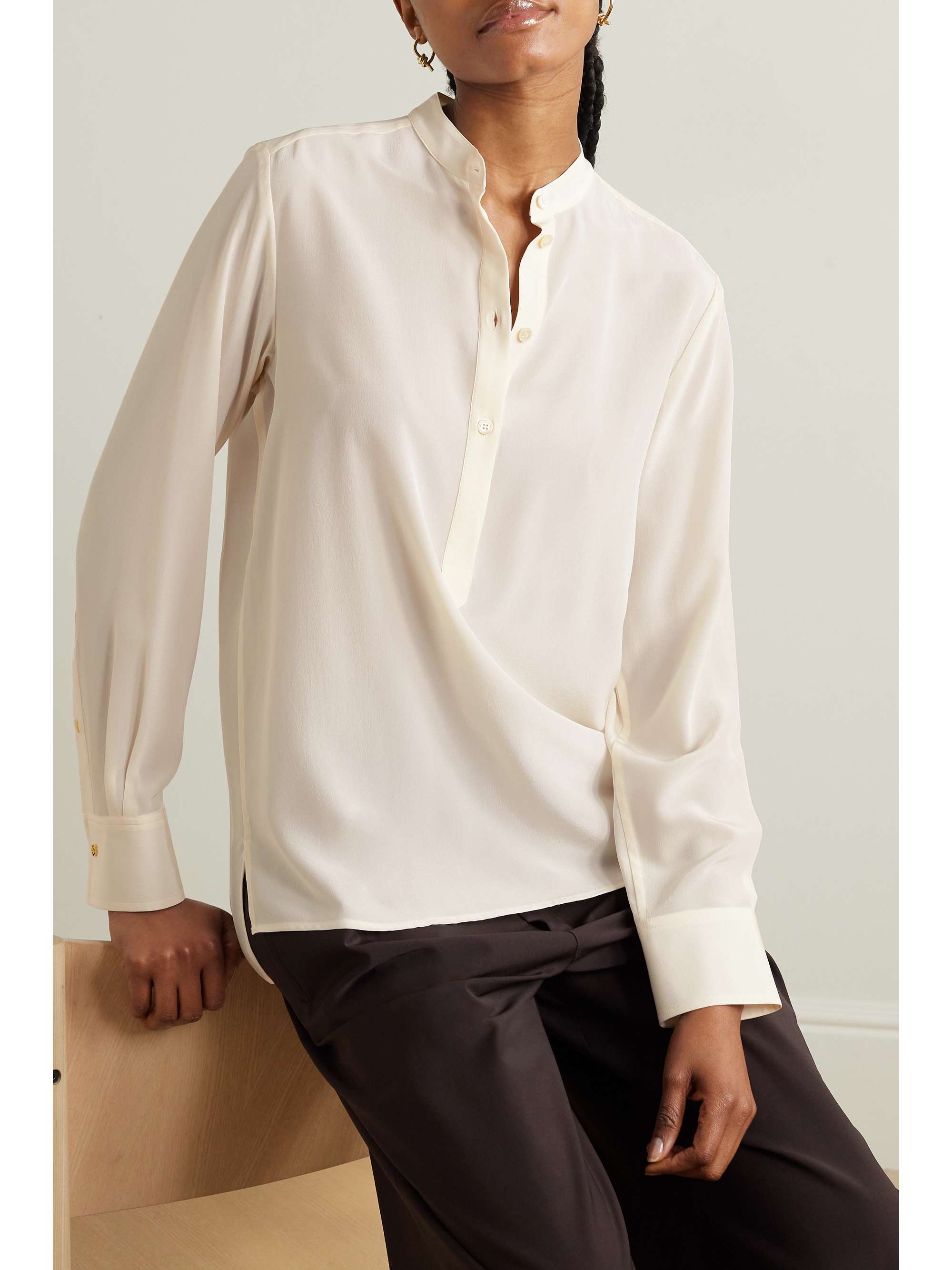Eva silk crepe de chine blouse view