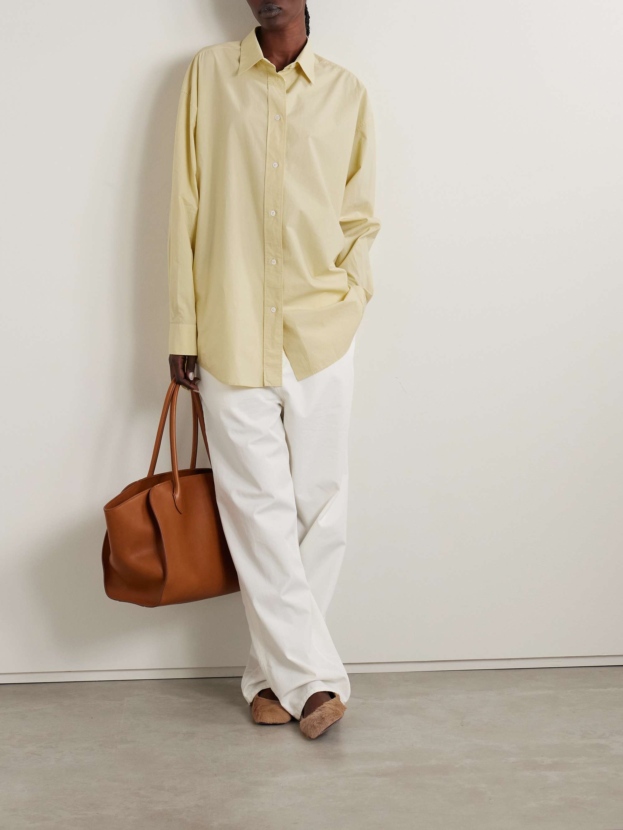 Millerina oversized cotton-poplin shirt view