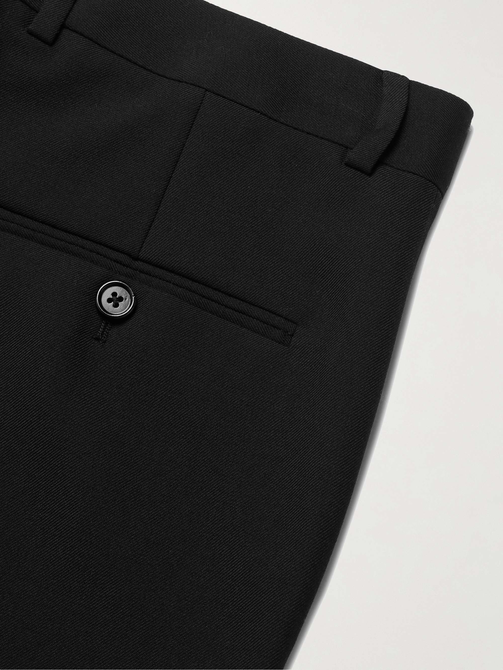 Slim-Fit Worsted Wool-Gabardine Suit Trousers view