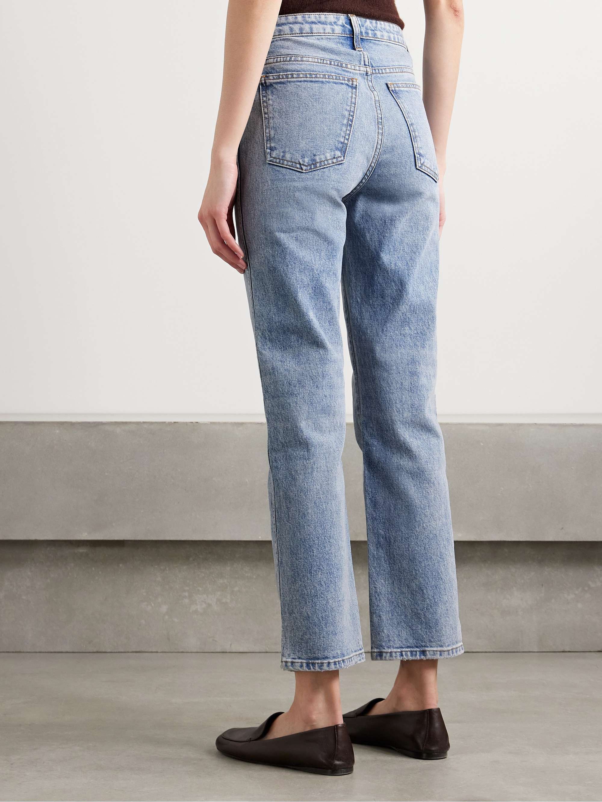 Abigail Stretch cropped high-rise straight-leg jeans view