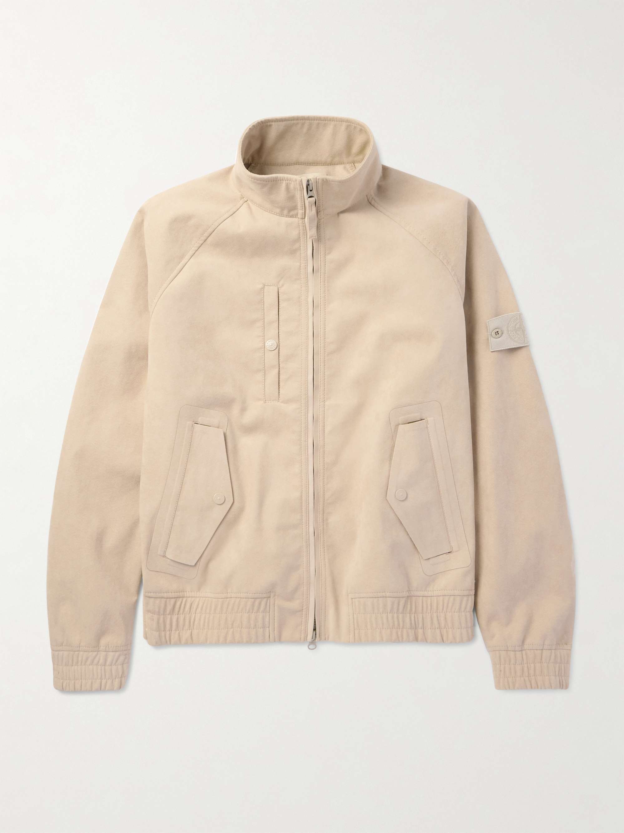 Ghost Logo-Appliquéd Alcantara® Bomber Jacket view