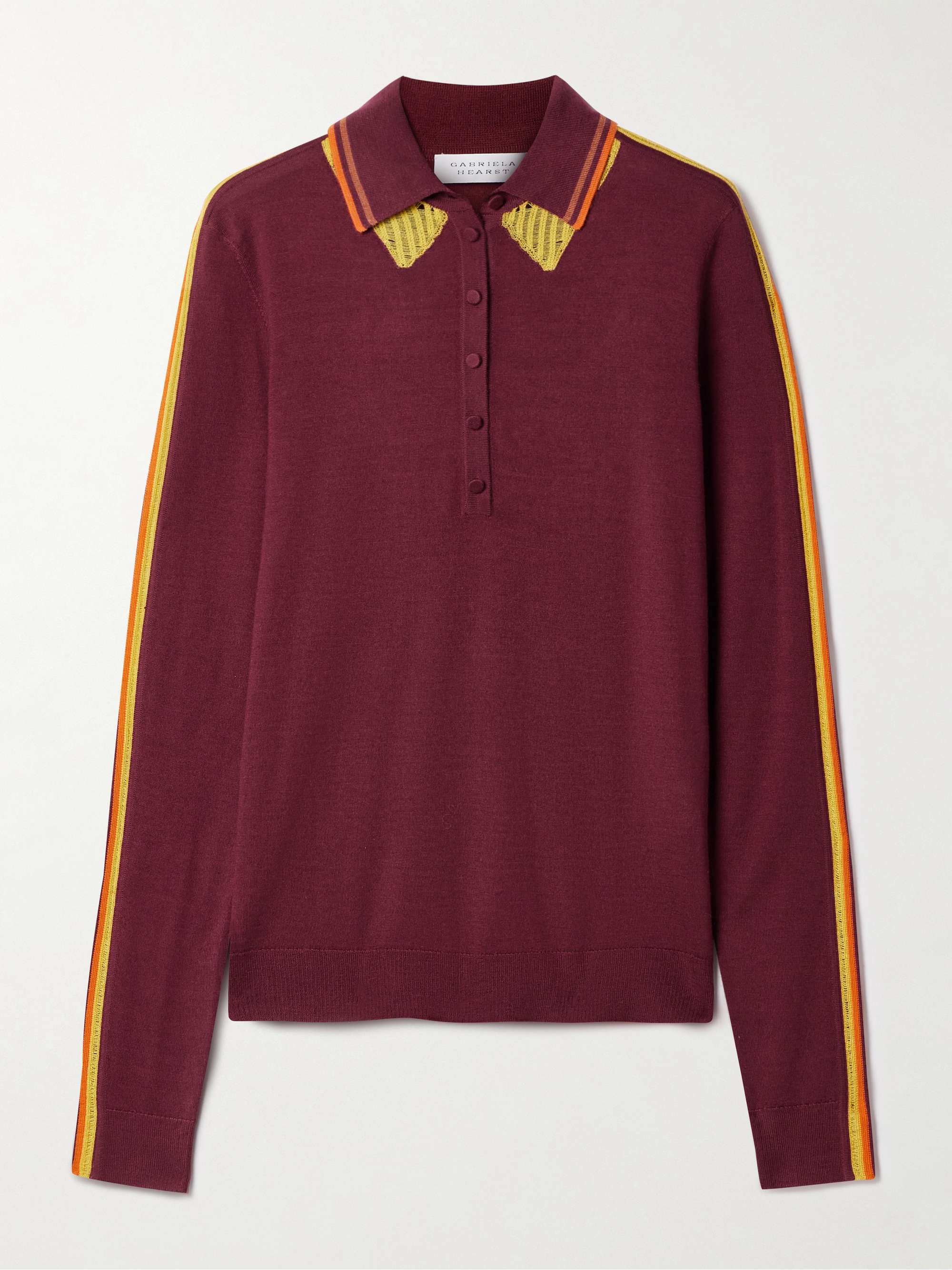 Zorya cashmere and silk-blend polo top view
