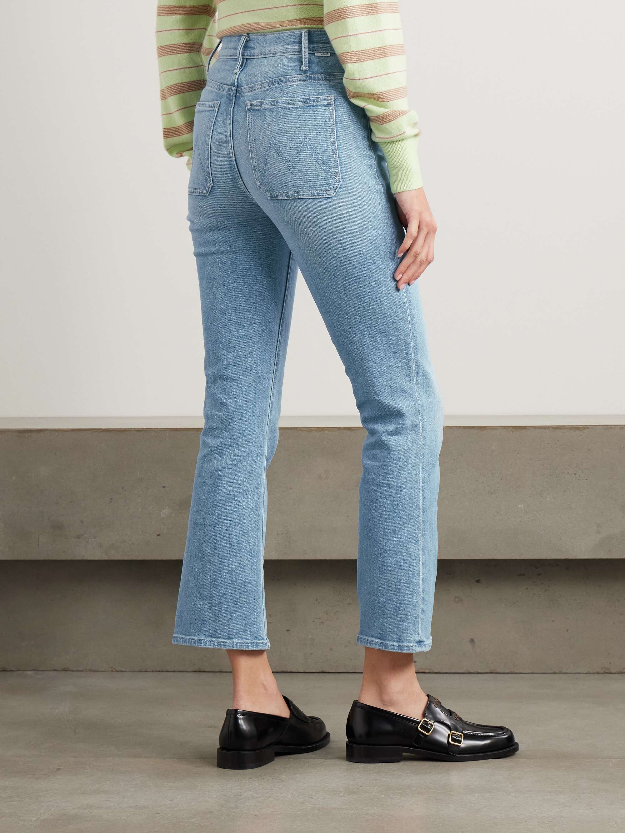 Hustler Patch Pocket Ankle high-rise bootcut jeans view