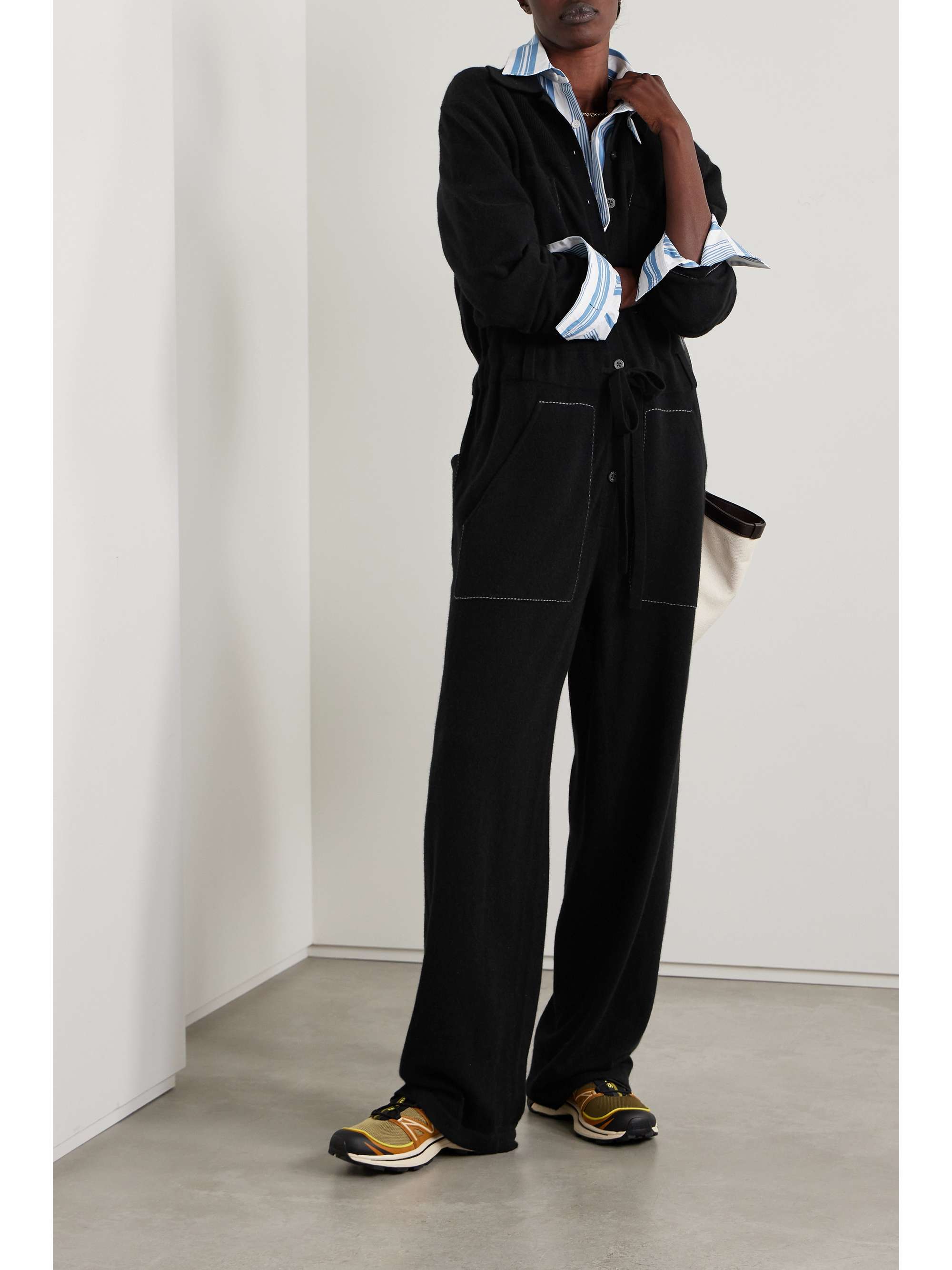 Everywear cashmere jumpsuit view