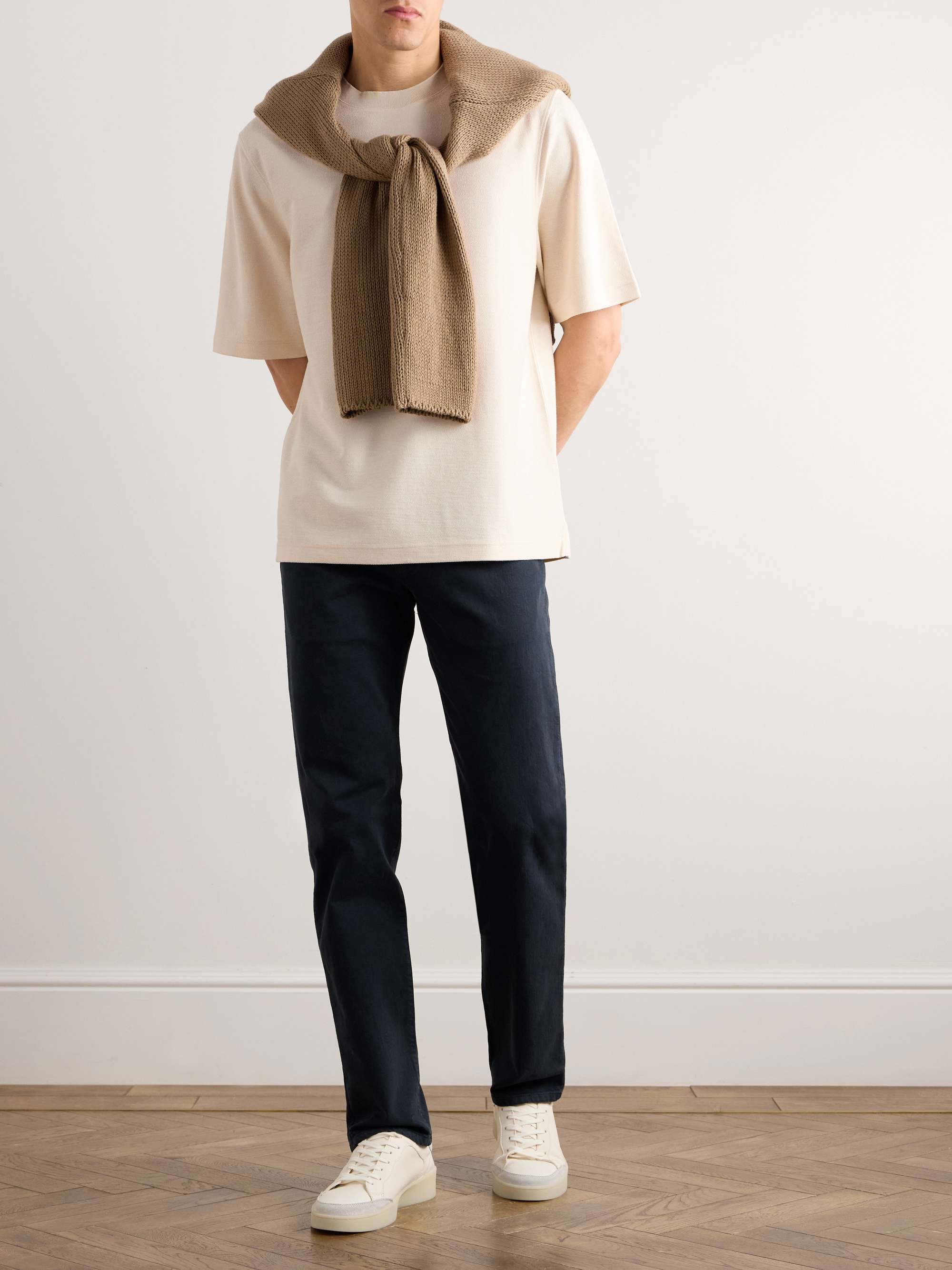Quarna Silk-Blend Twill T-Shirt view