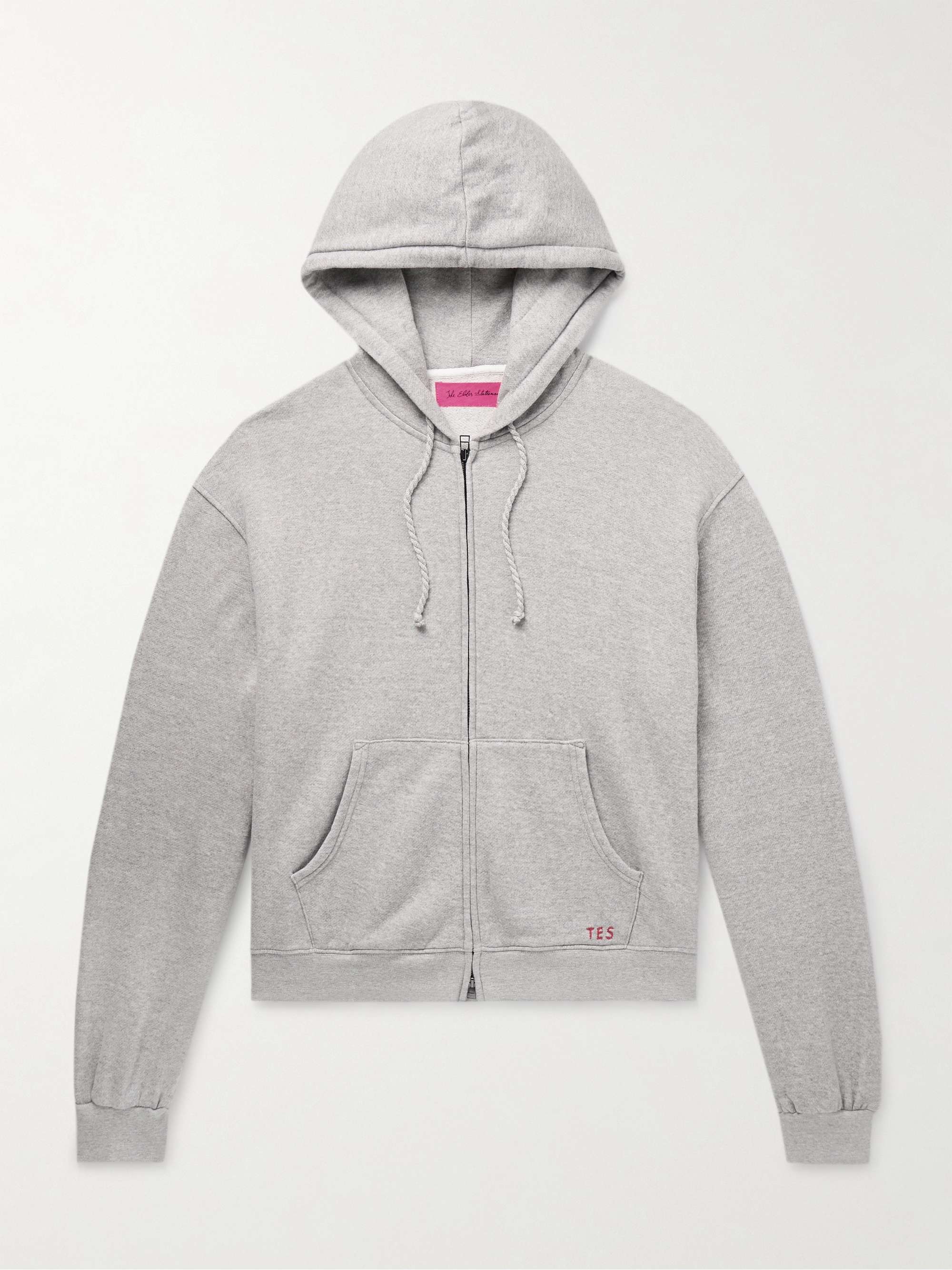 Daily Logo-Embroidered Cotton and Cashmere-Blend Zip-Up Hoodie view