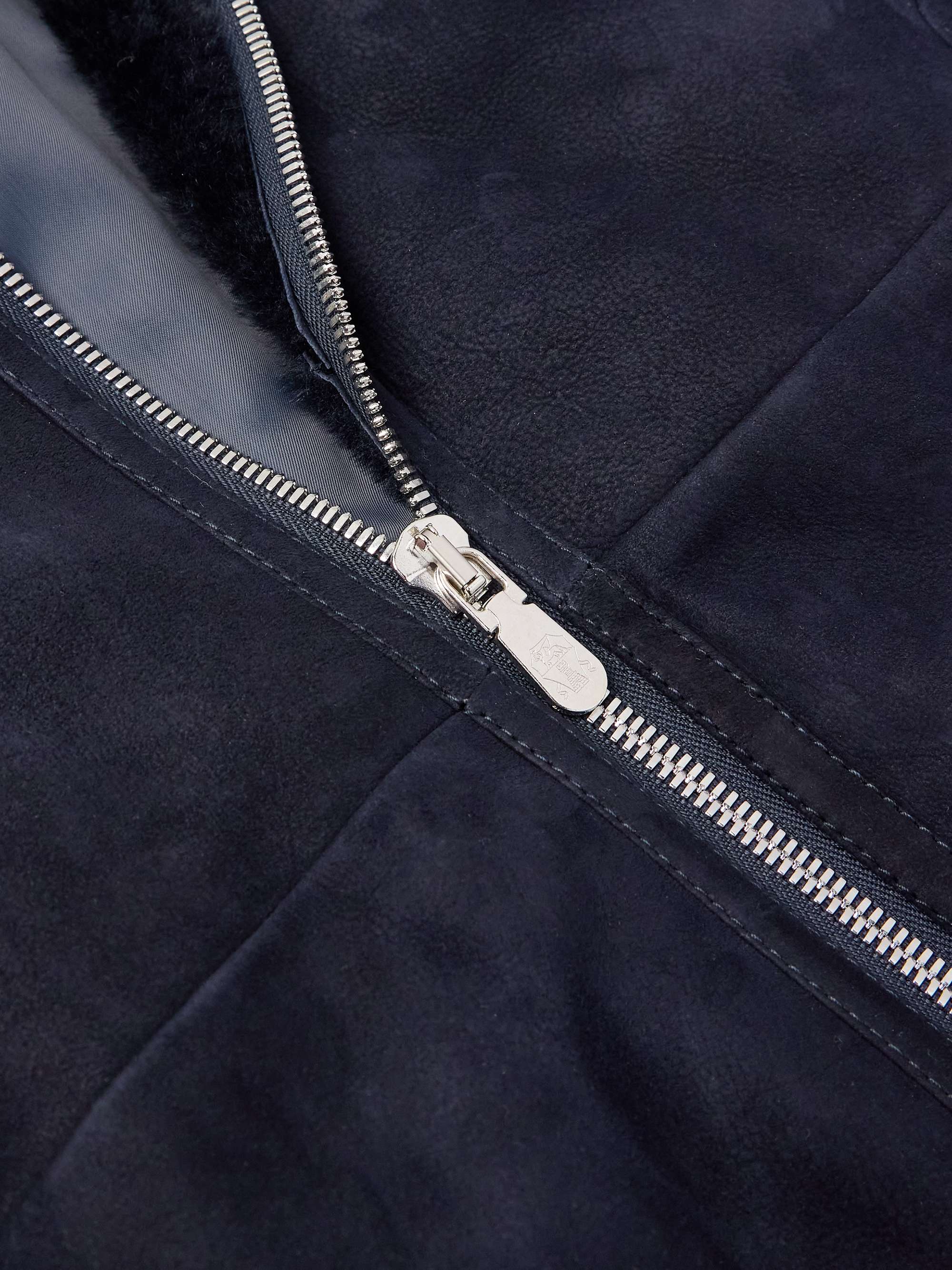 Shearling and Cable-Knit Cashmere Jacket view