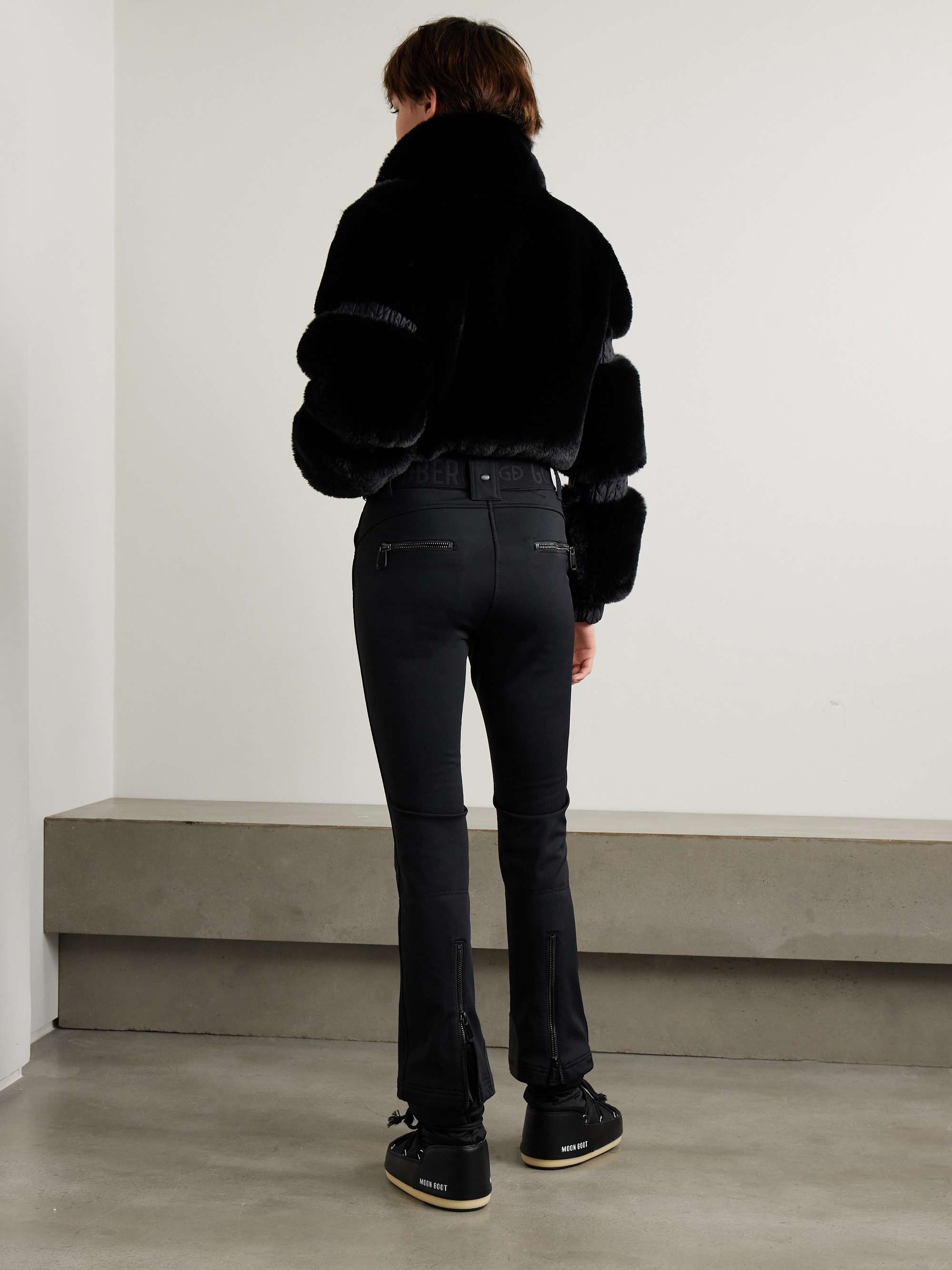 Lieke belted faux-fur ski suit view