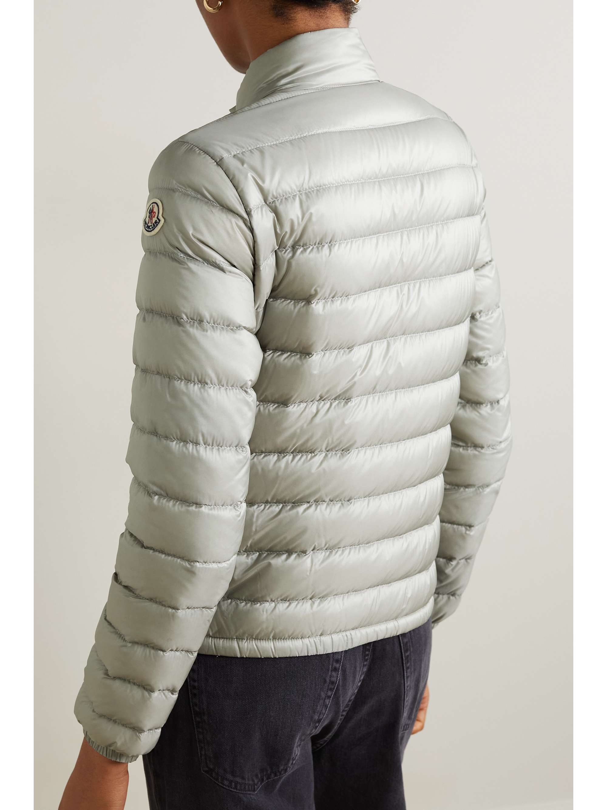 Lans quilted metallic shell down jacket view