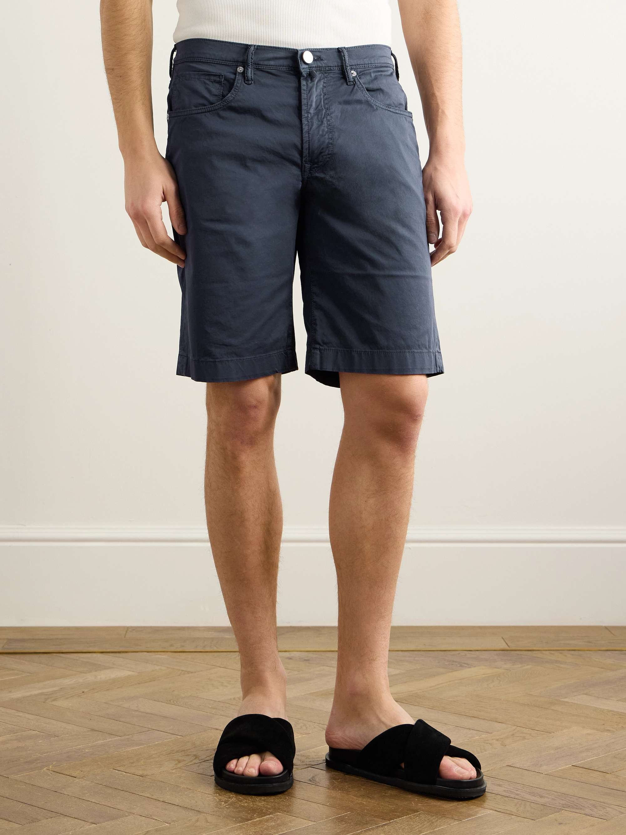 Division Straight-Leg Cotton-Blend Shorts view
