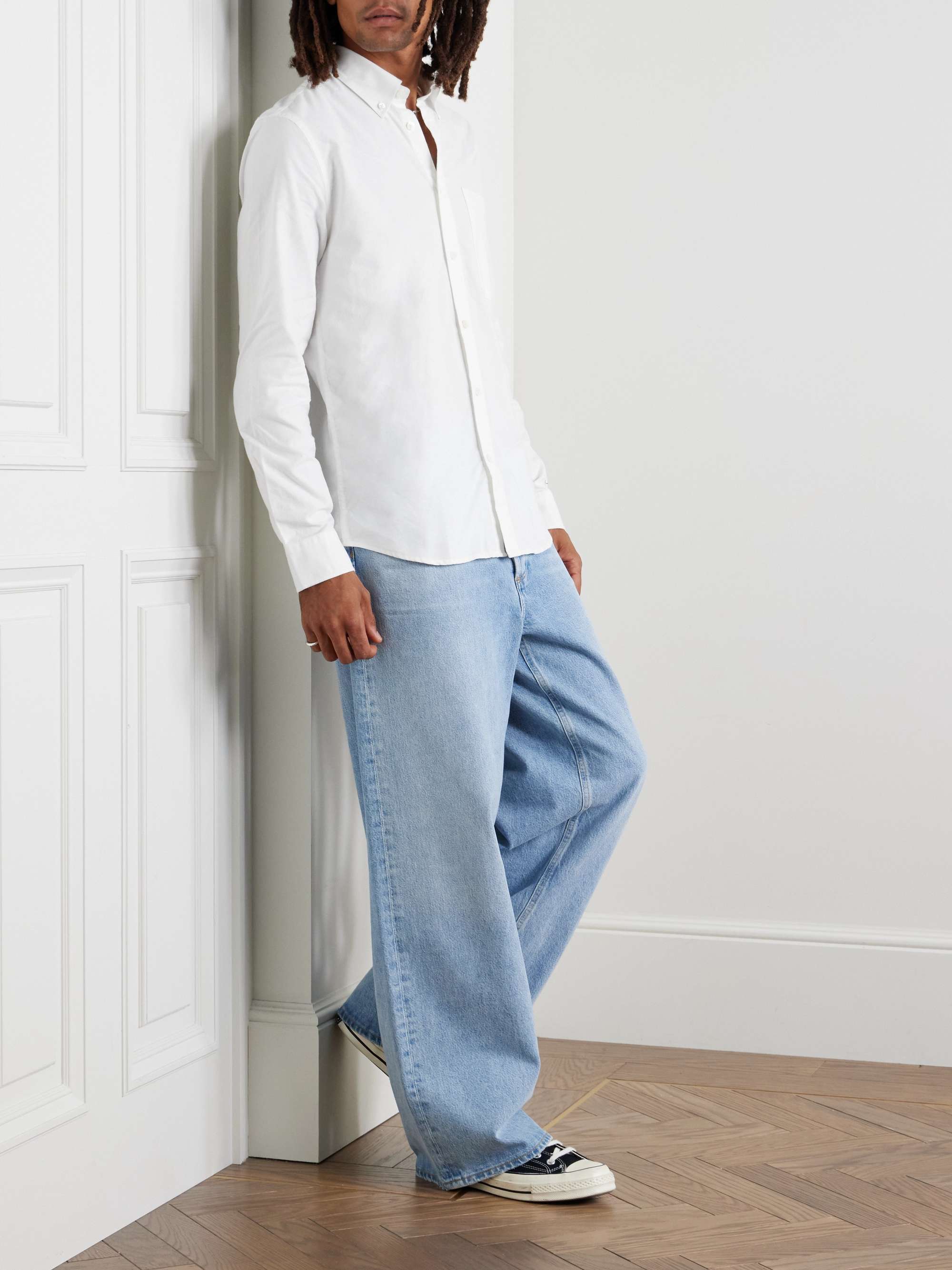 Arne 5032 Button-Down Collar Cotton Oxford Shirt view