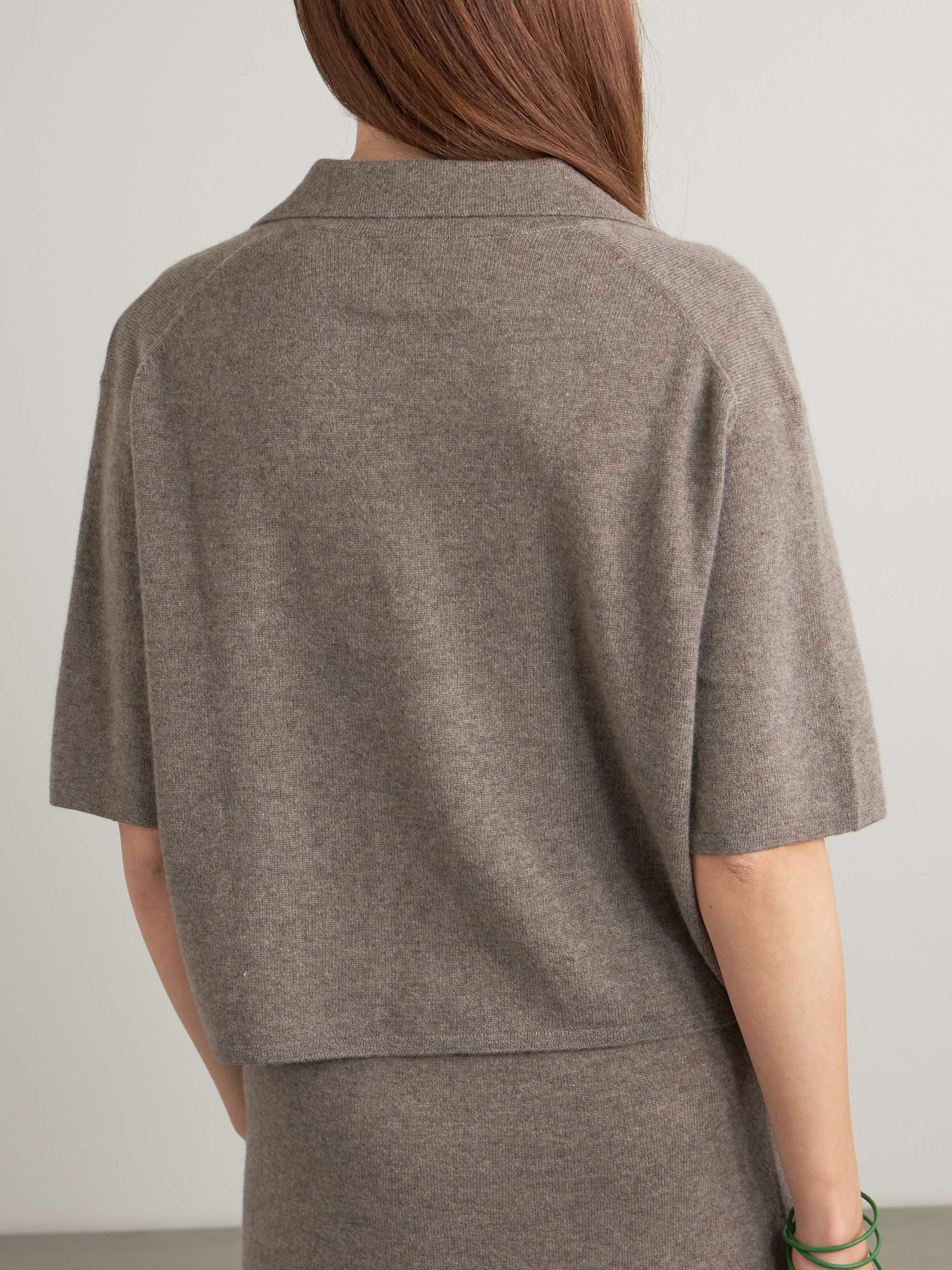 Neela cashmere polo shirt view