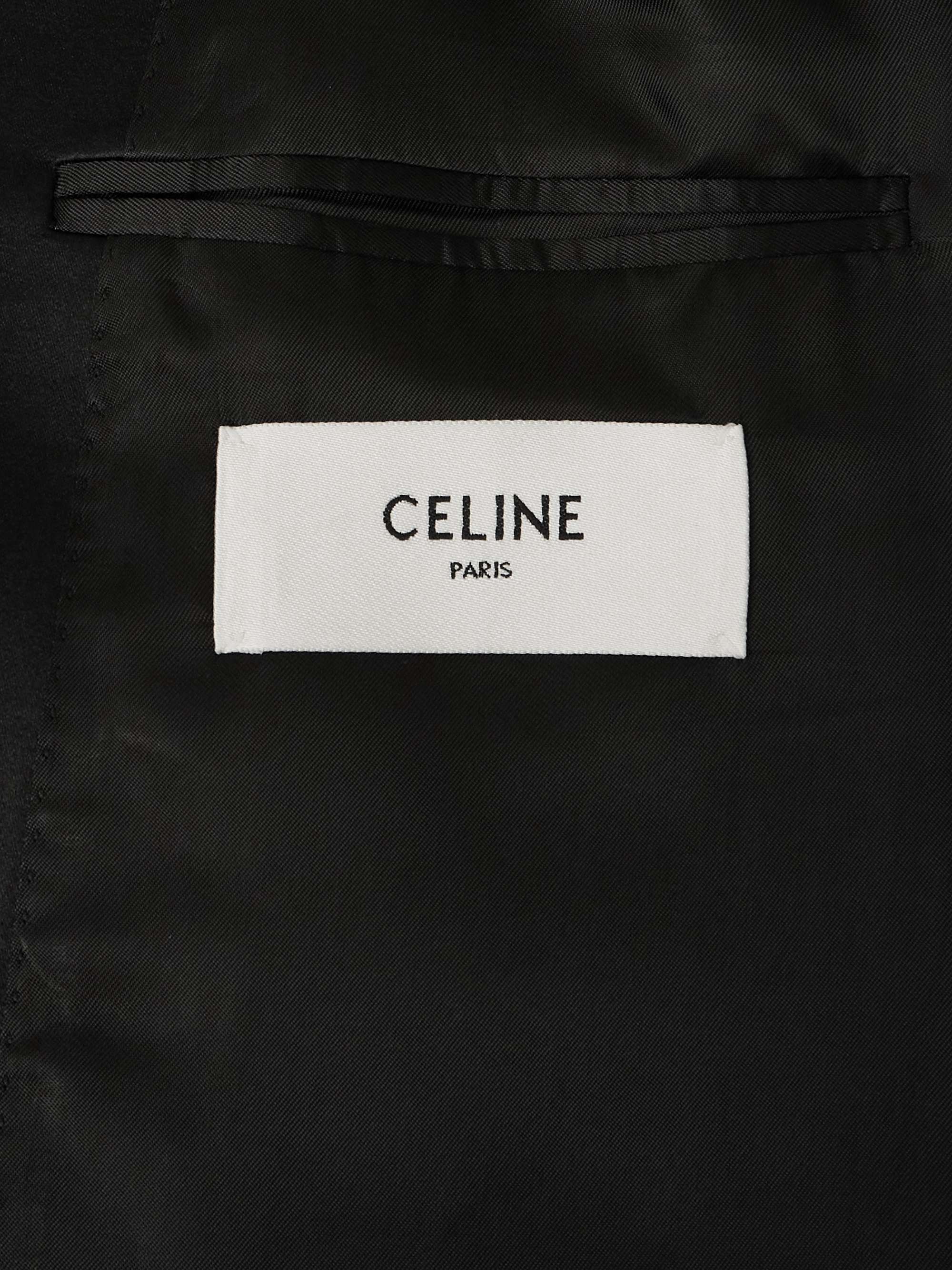 Satin-Trimmed Wool-Gabardine Tuxedo Jacket view