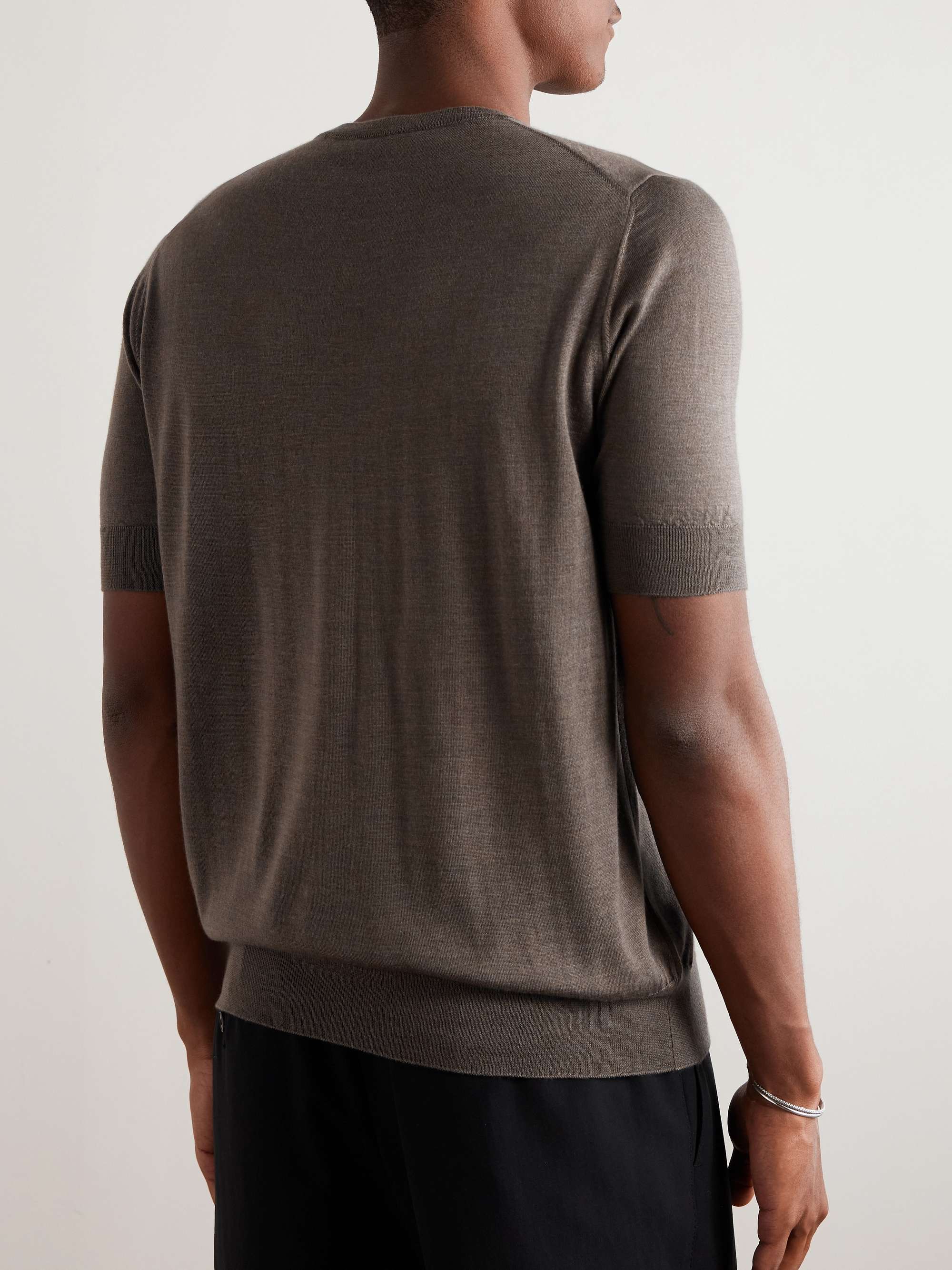 Cashmere and Silk-Blend T-Shirt view