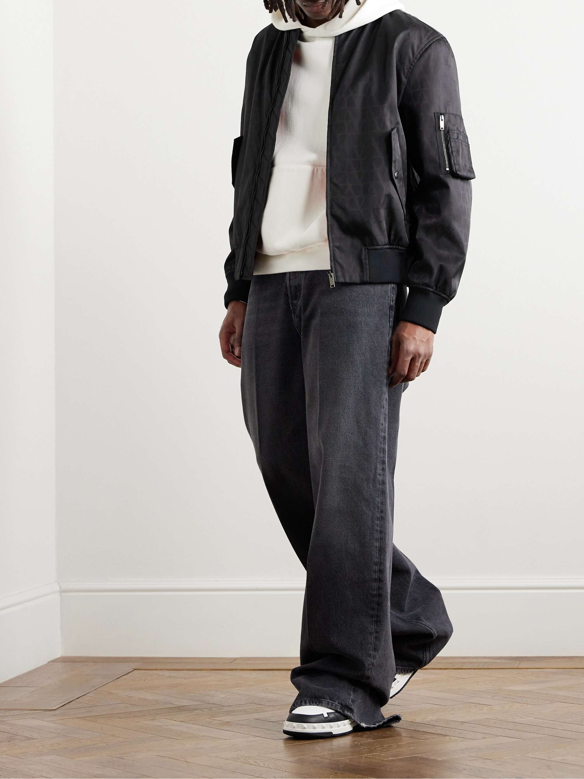 Toile Iconograph Logo-Jacquard Shell Bomber Jacket view