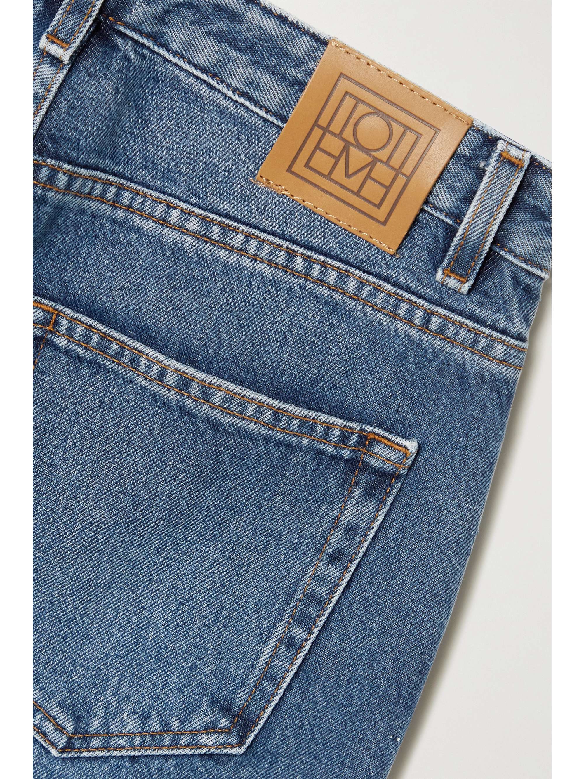 + NET SUSTAIN cropped high-rise flared organic jeans view