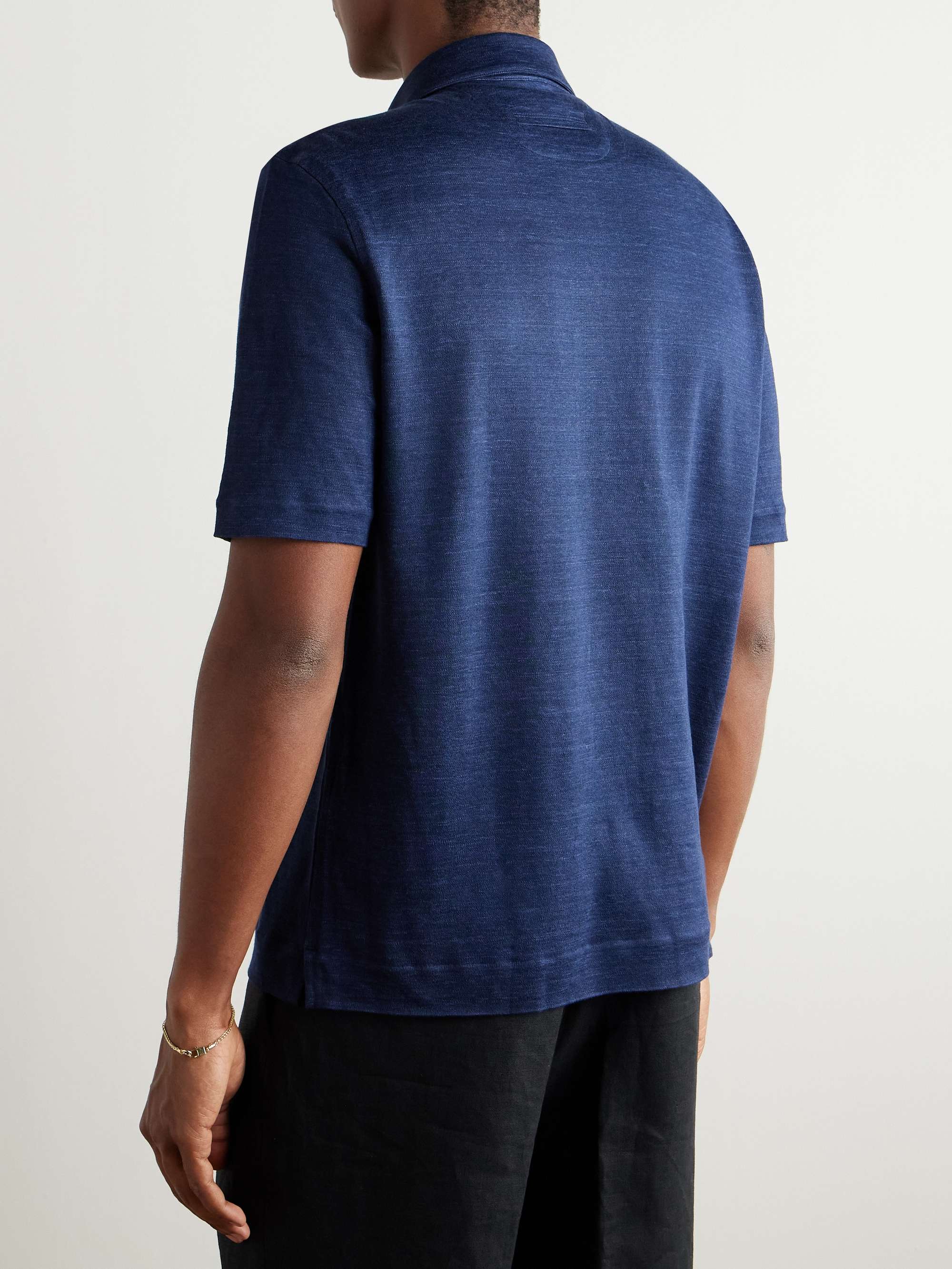 Oasi Linen Polo Shirt view