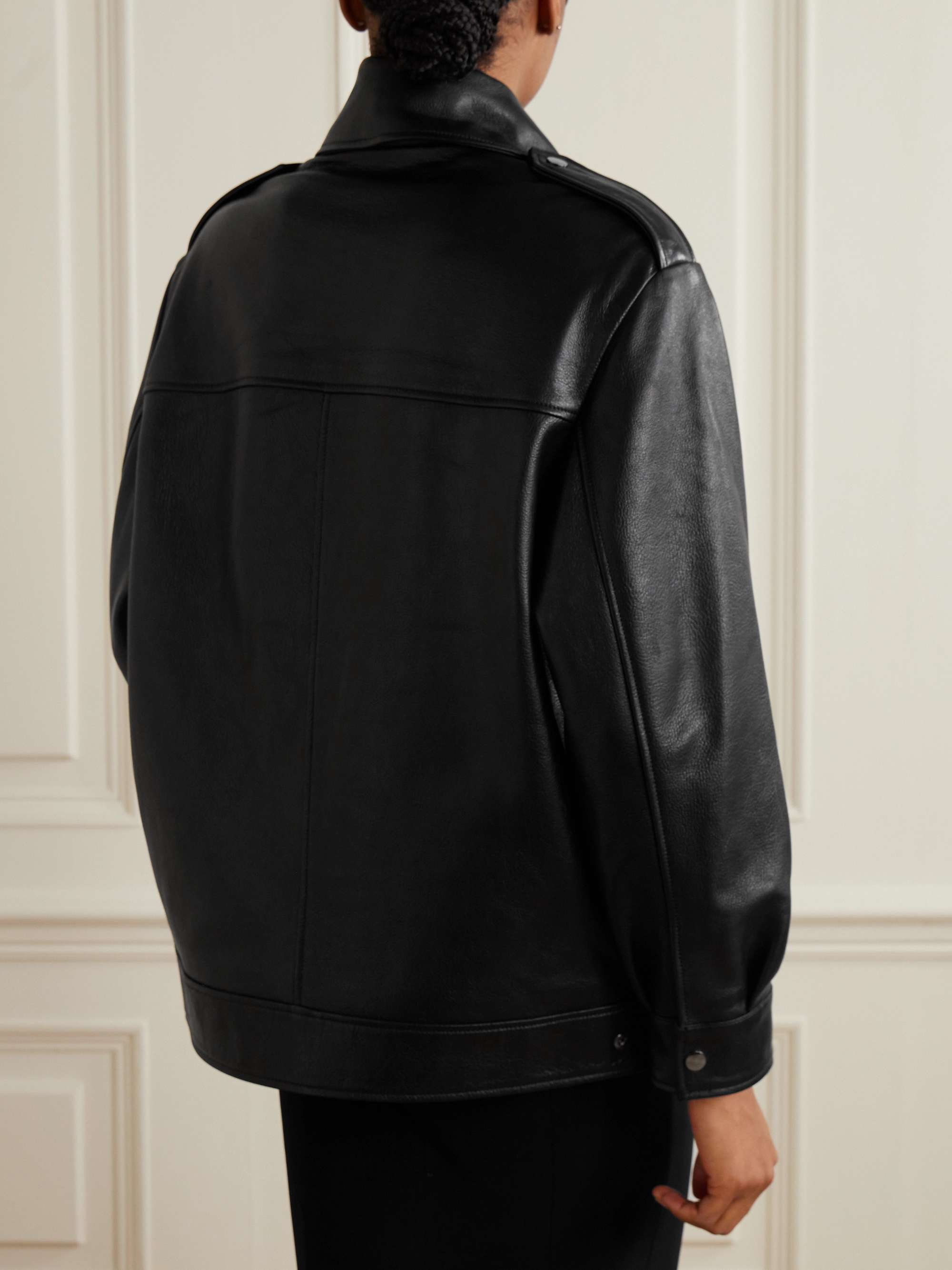 Drey leather biker jacket view